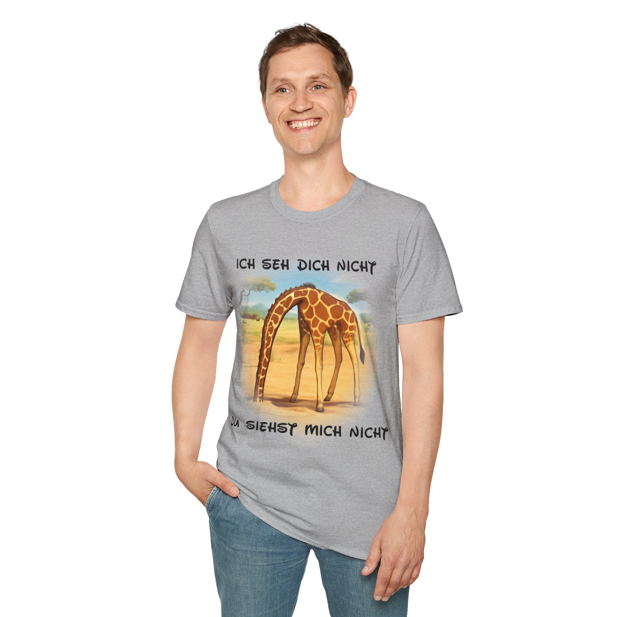 Giraffe „Ich seh dich nicht – Du siehst mich nicht“ T-Shirt | Phönix-Potsdam®