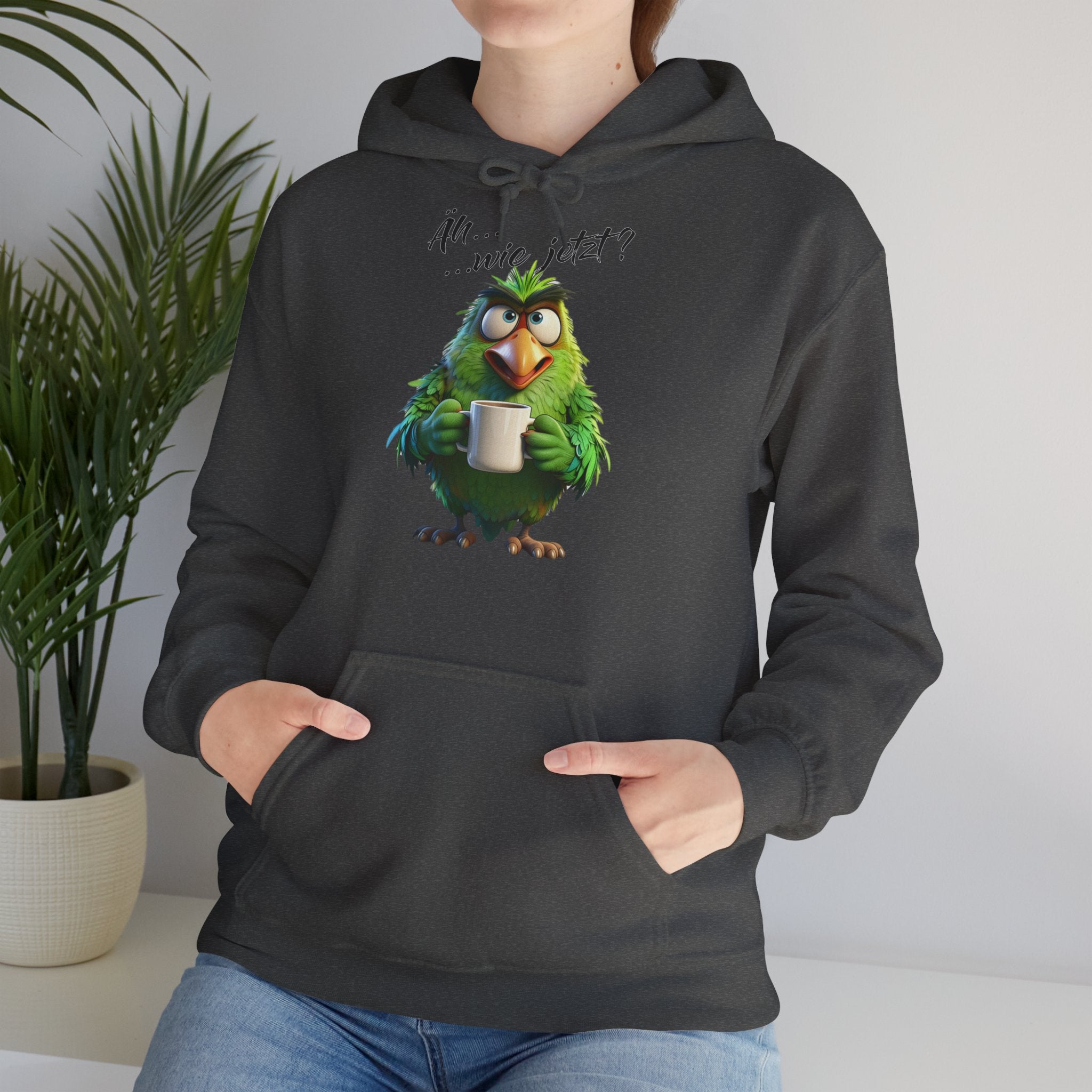 Papagei „Äh...wie jetzt?“ Hoodie | Humor | Phönix-Potsdam®