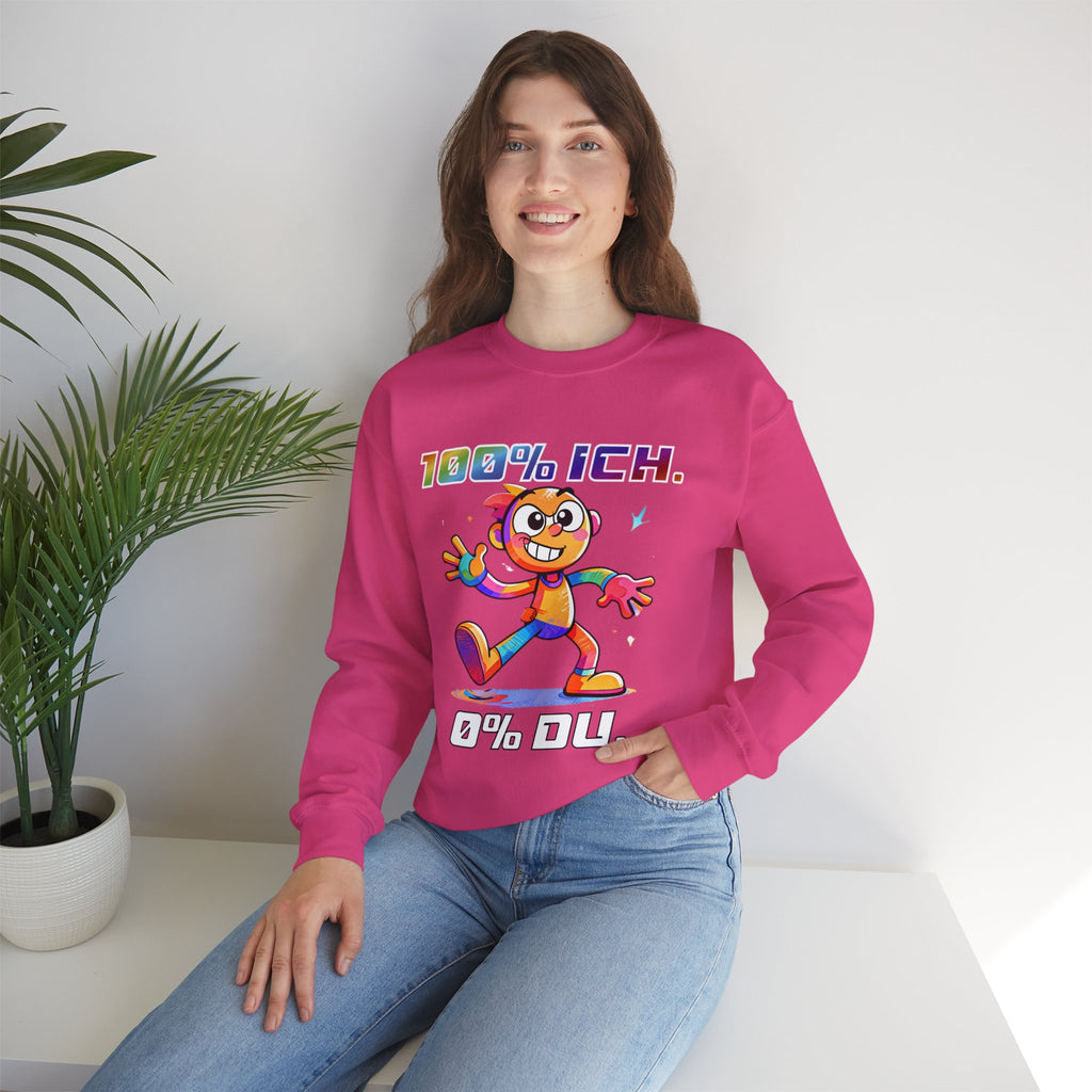 Sweatshirt „100 % ICH – 0 % DU“ | Humor | Phönix-Potsdam®