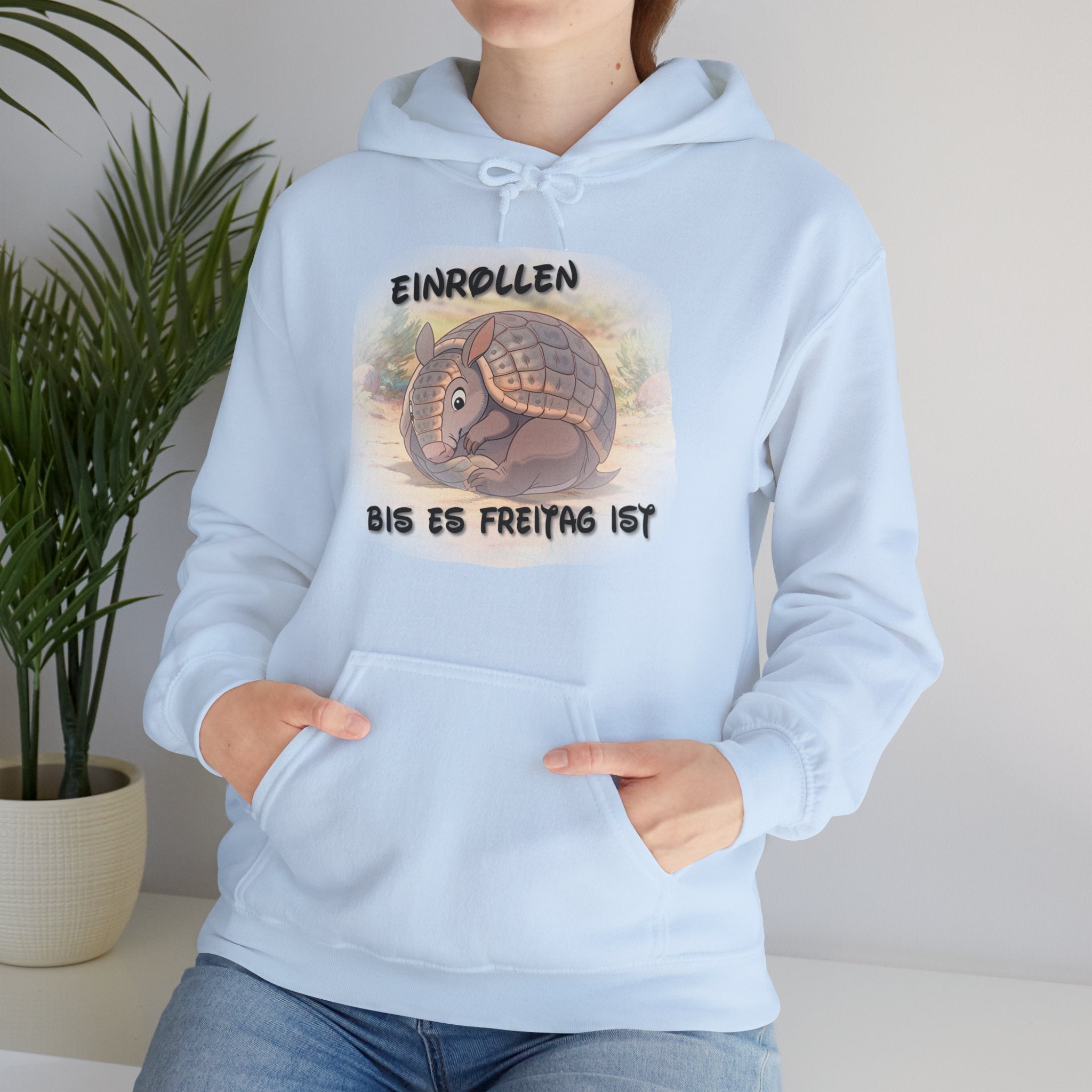 Gürteltier „Einrollen bis es Freitag ist“ Hoodie | Phönix-Potsdam®