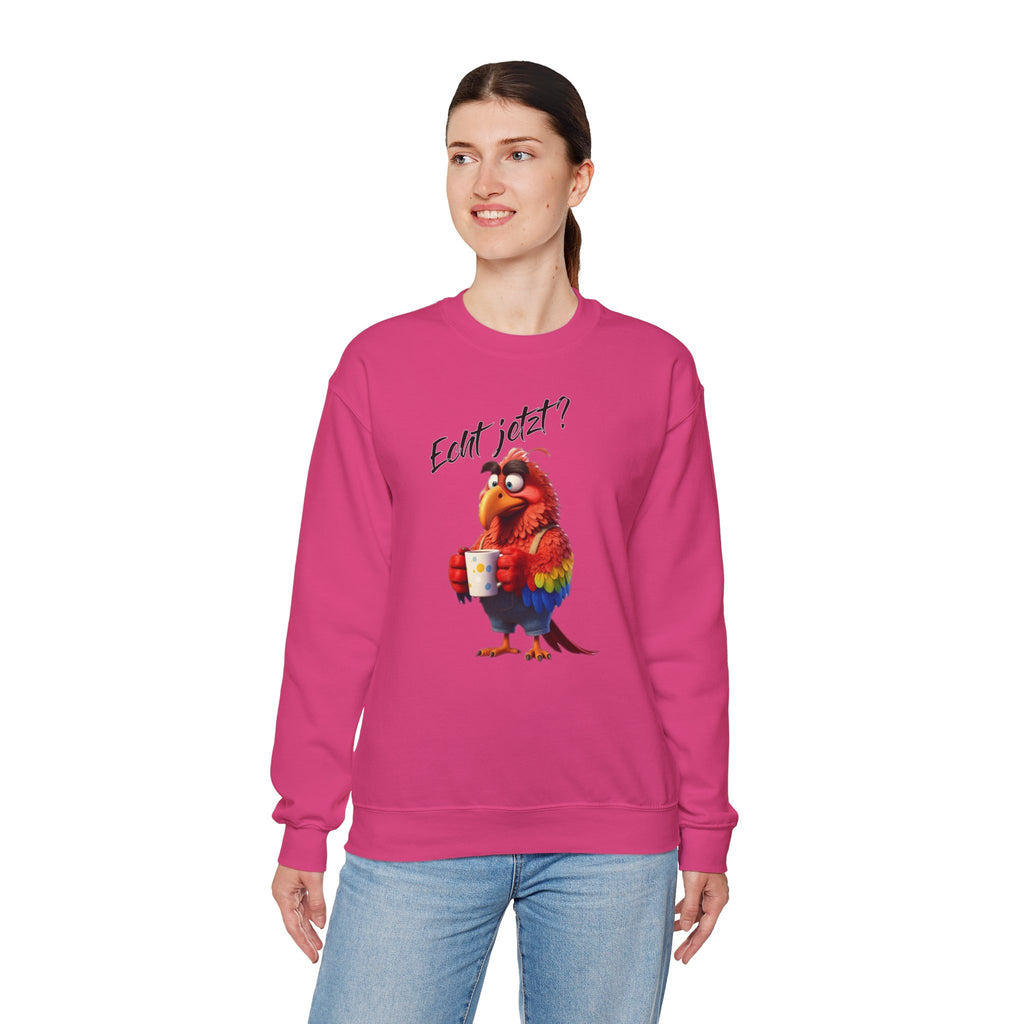 Papagei „Echt jetzt?“ Sweatshirt | Humor | Phönix-Potsdam®