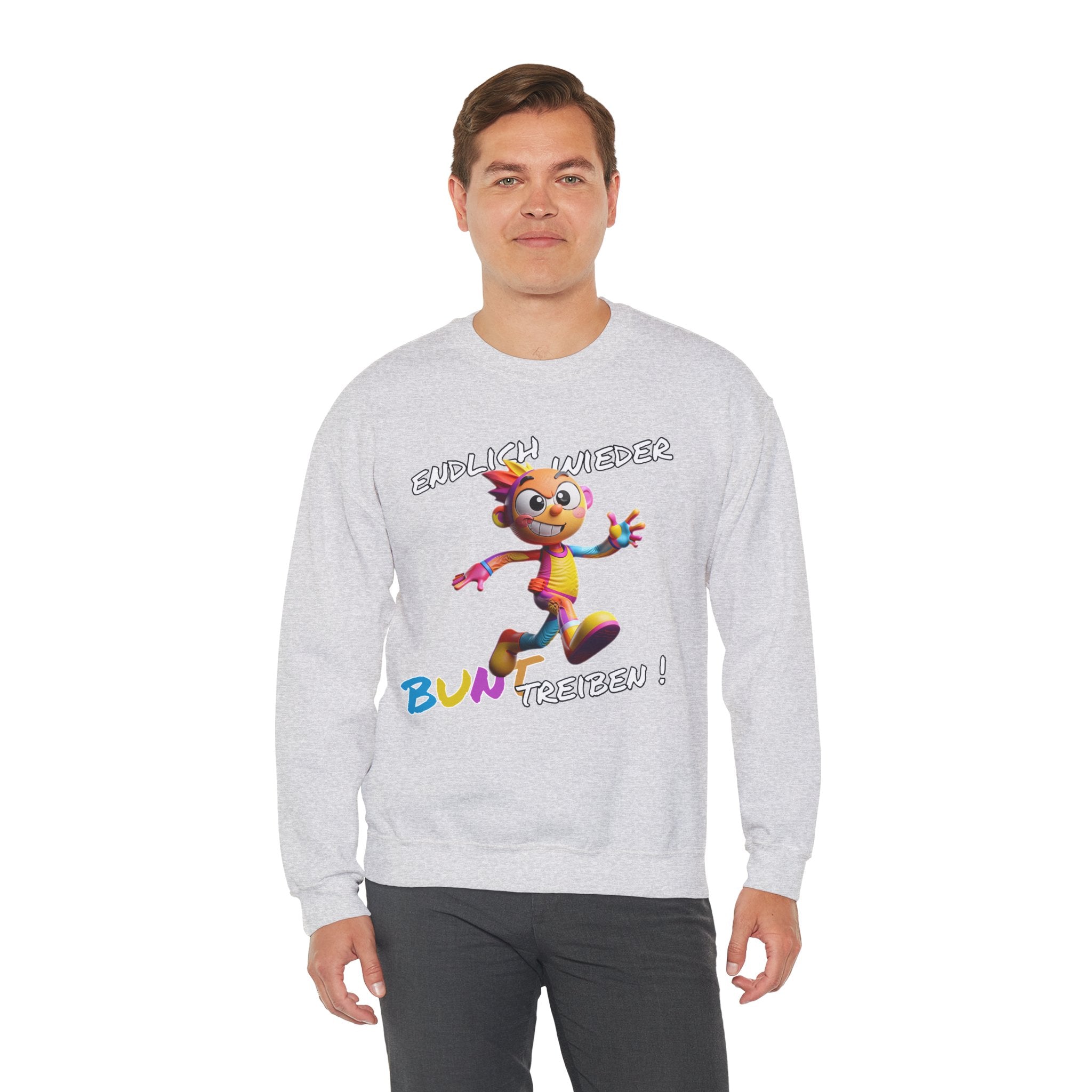 Sweatshirt „Endlich wieder BUNT treiben!“ | Humor | Phönix-Potsdam®