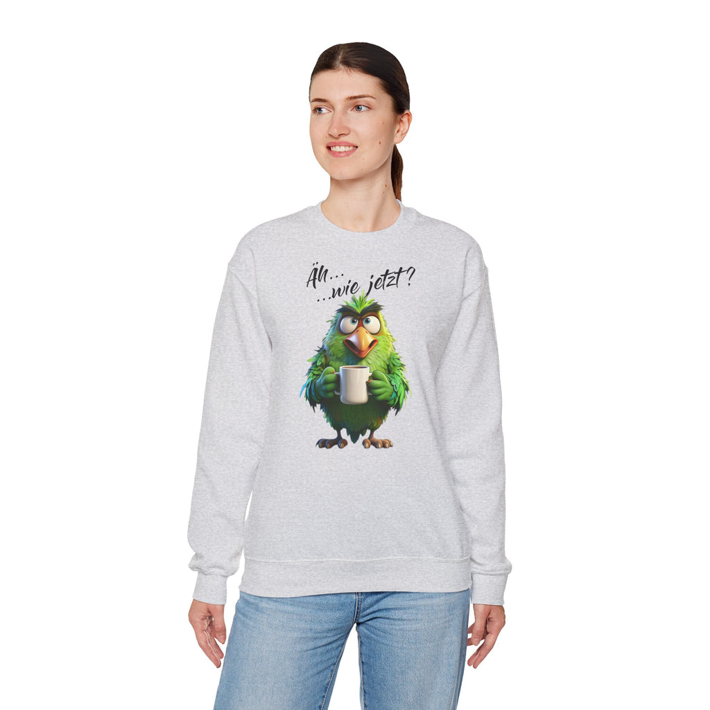 Papagei „Äh...wie jetzt?“ Sweatshirt | Humor | Phönix-Potsdam®