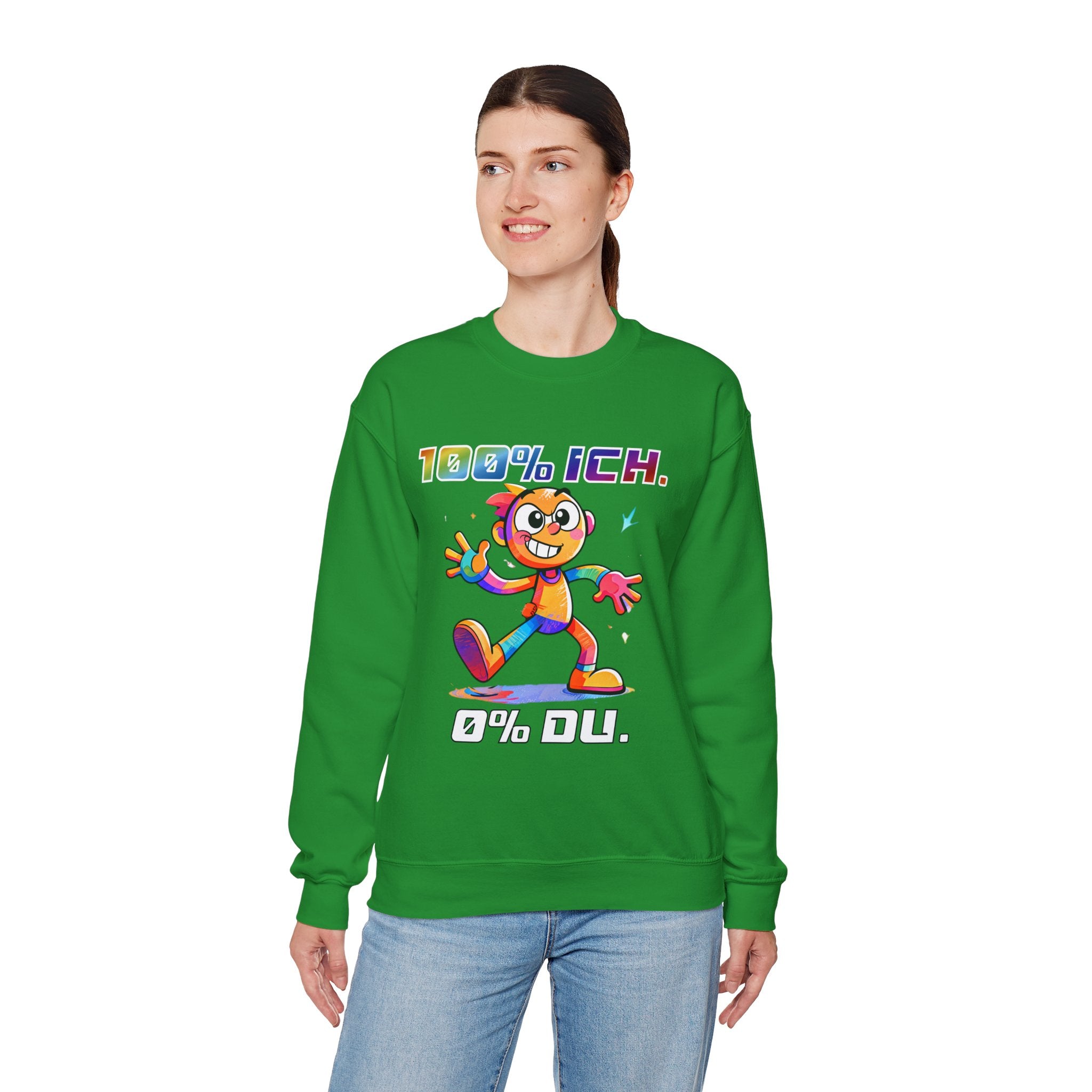 Sweatshirt „100 % ICH – 0 % DU“ | Humor | Phönix-Potsdam®