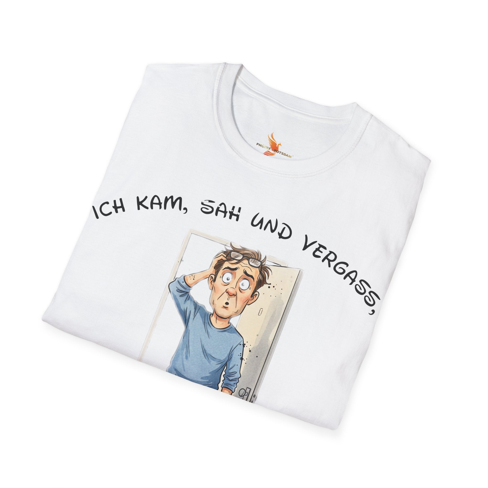 Ich kam, sah und vergaß T-Shirt | Karikatur | Phönix-Potsdam®