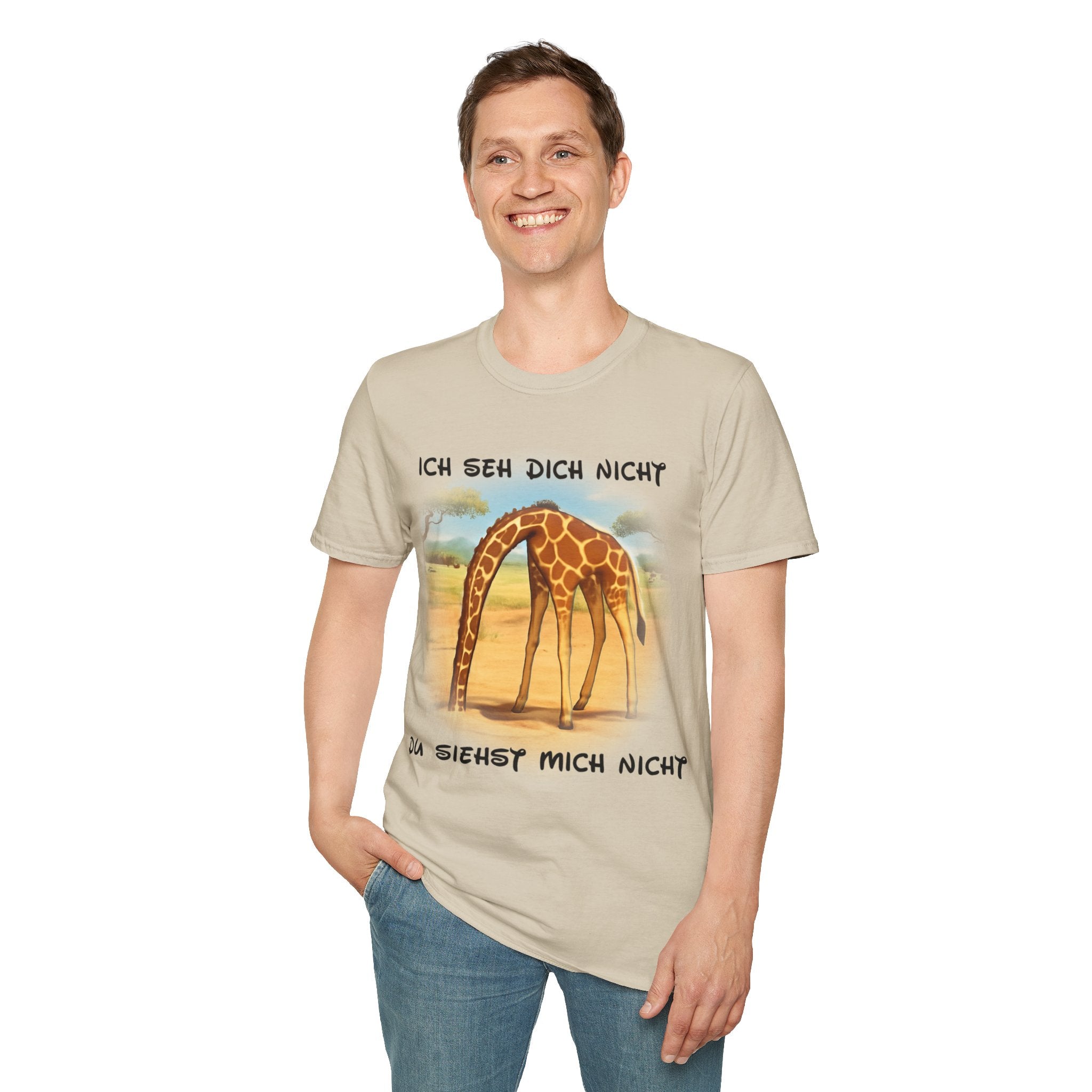 Giraffe „Ich seh dich nicht – Du siehst mich nicht“ T-Shirt | Phönix-Potsdam®