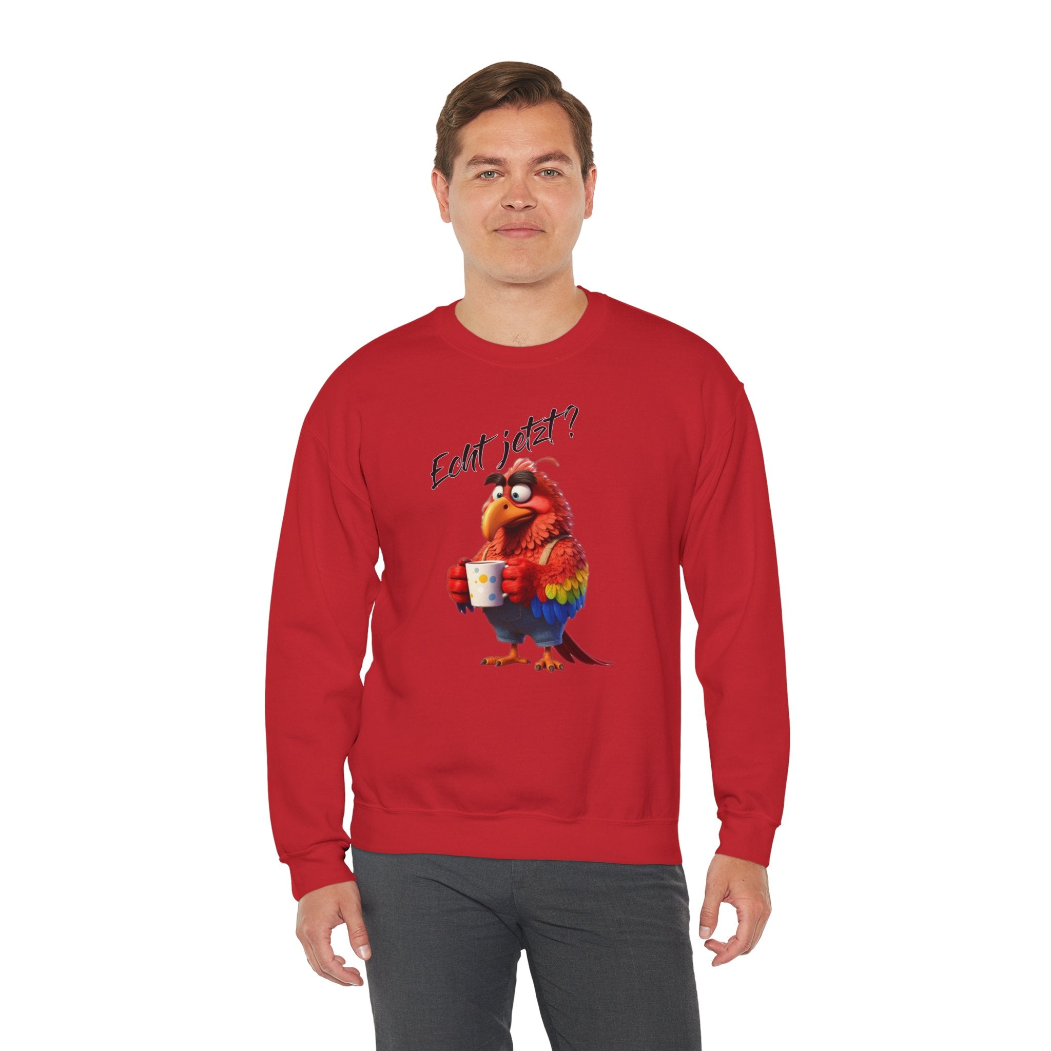 Papagei „Echt jetzt?“ Sweatshirt | Humor | Phönix-Potsdam®