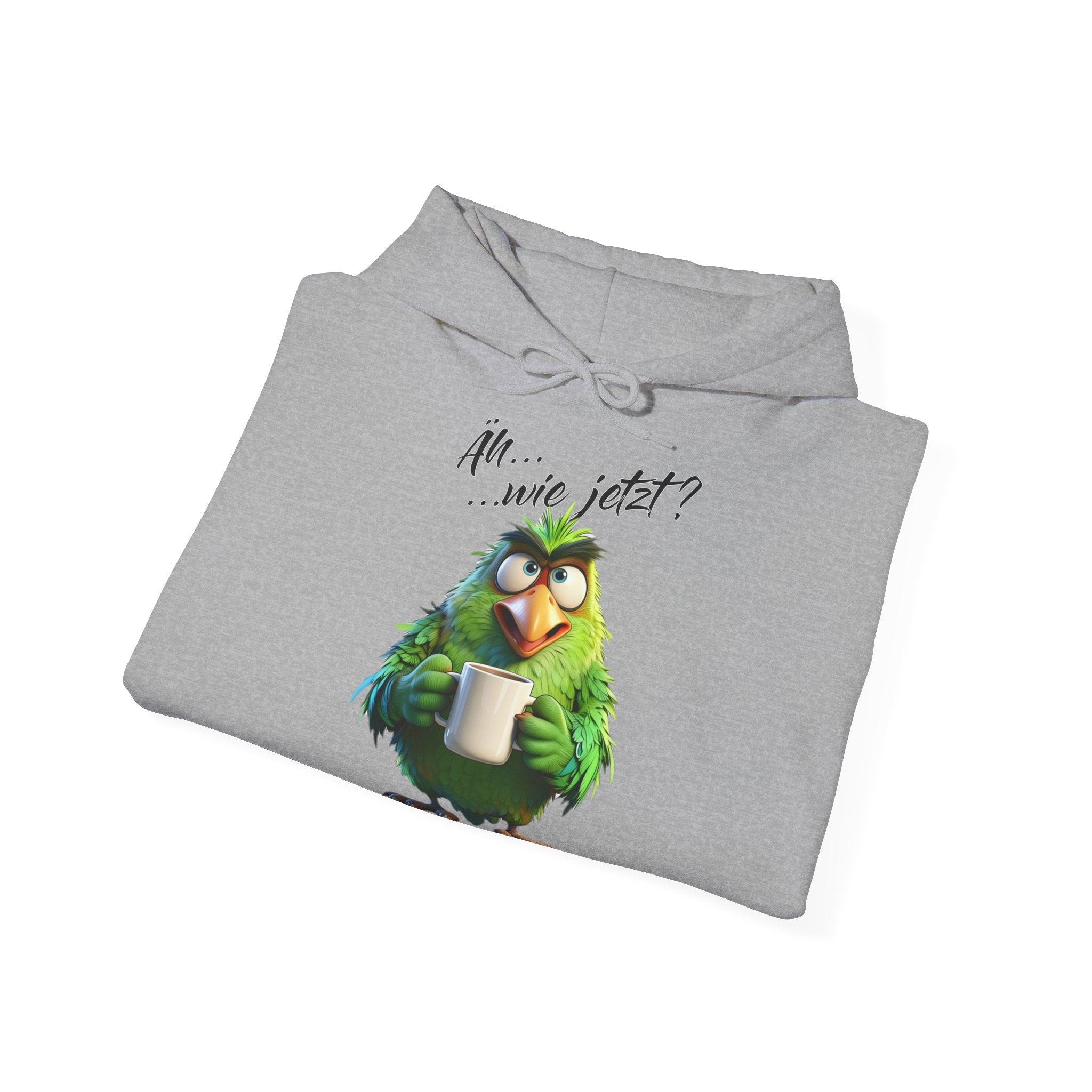 Papagei „Äh...wie jetzt?“ Hoodie | Humor | Phönix-Potsdam®
