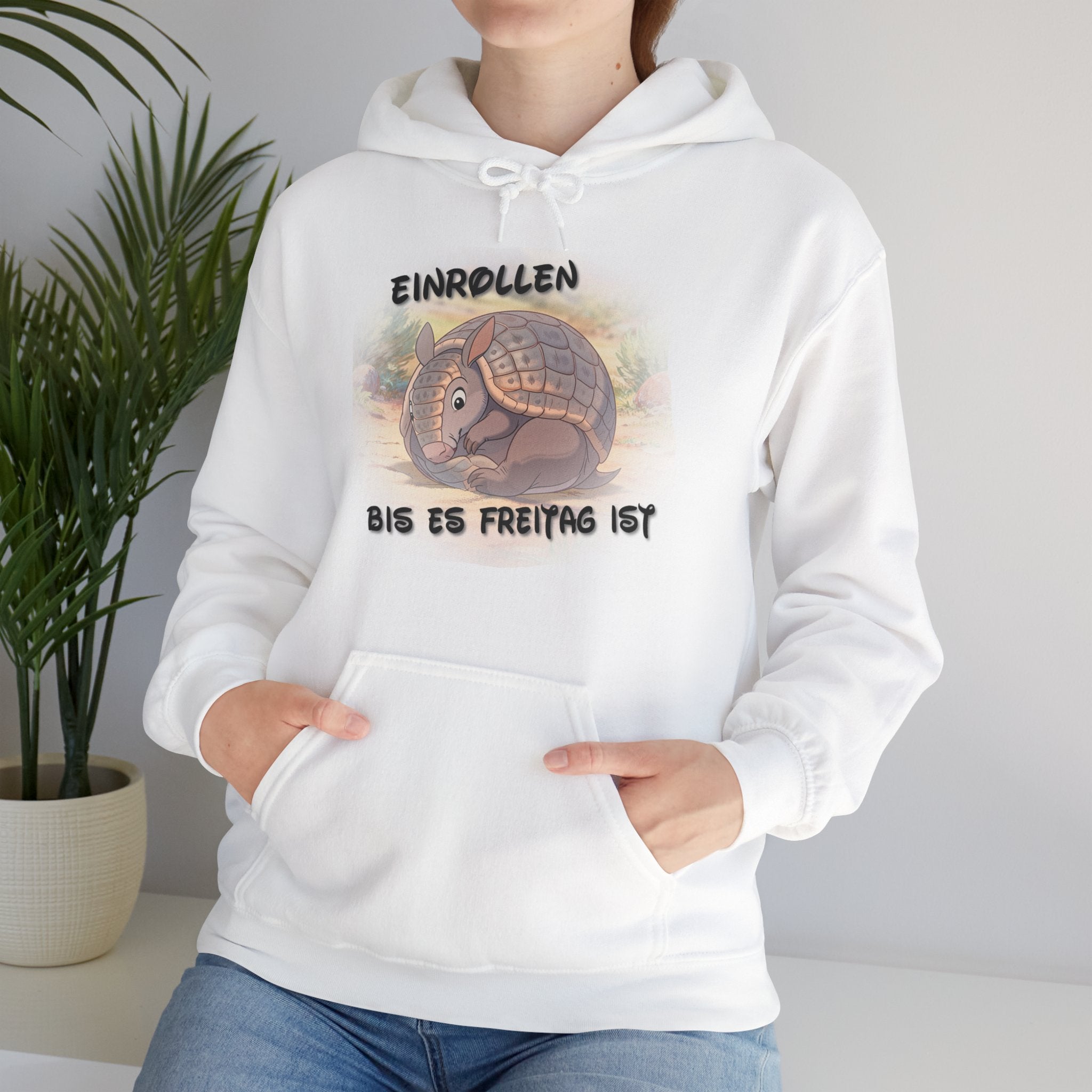 Gürteltier „Einrollen bis es Freitag ist“ Hoodie | Phönix-Potsdam®