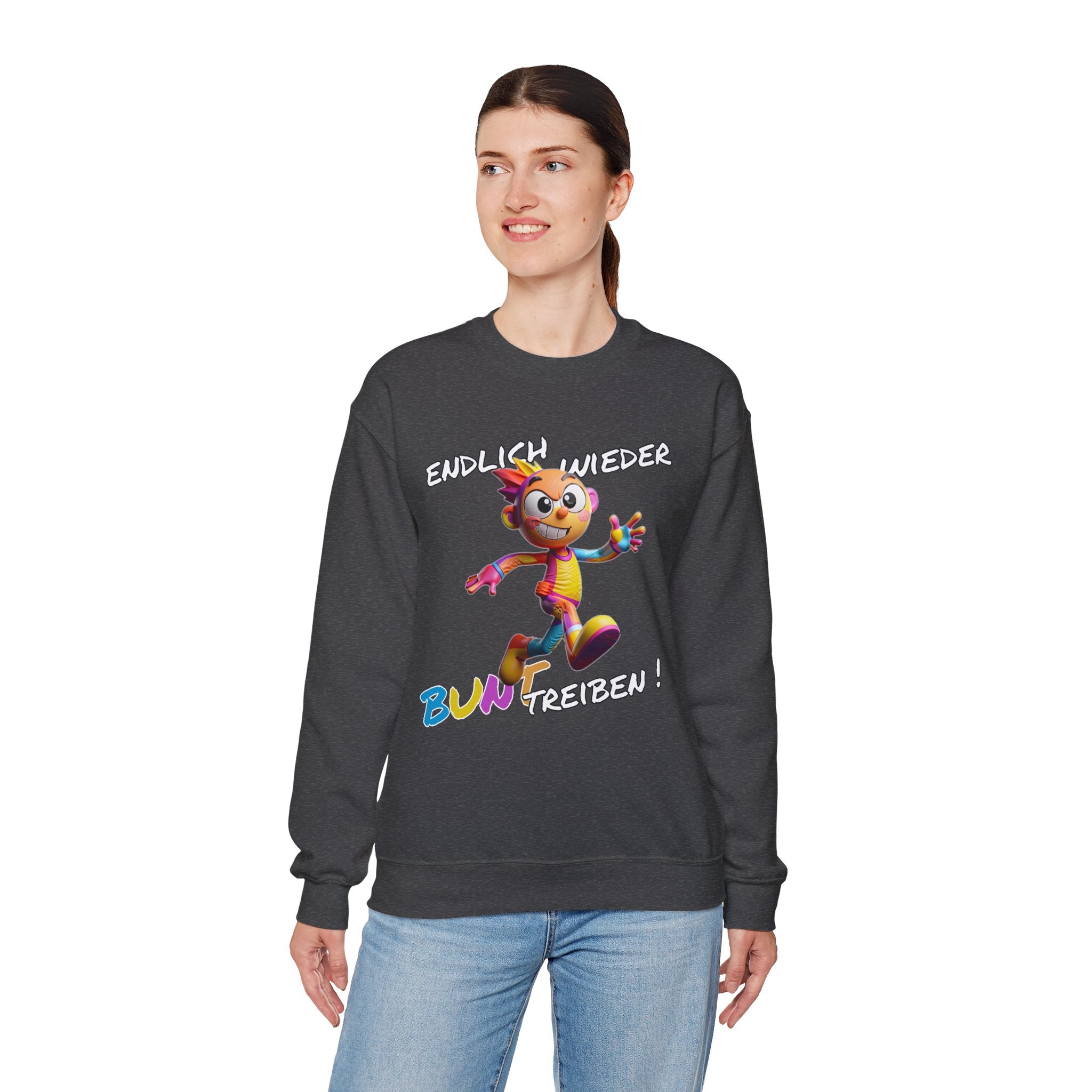 Sweatshirt „Endlich wieder BUNT treiben!“ | Humor | Phönix-Potsdam®