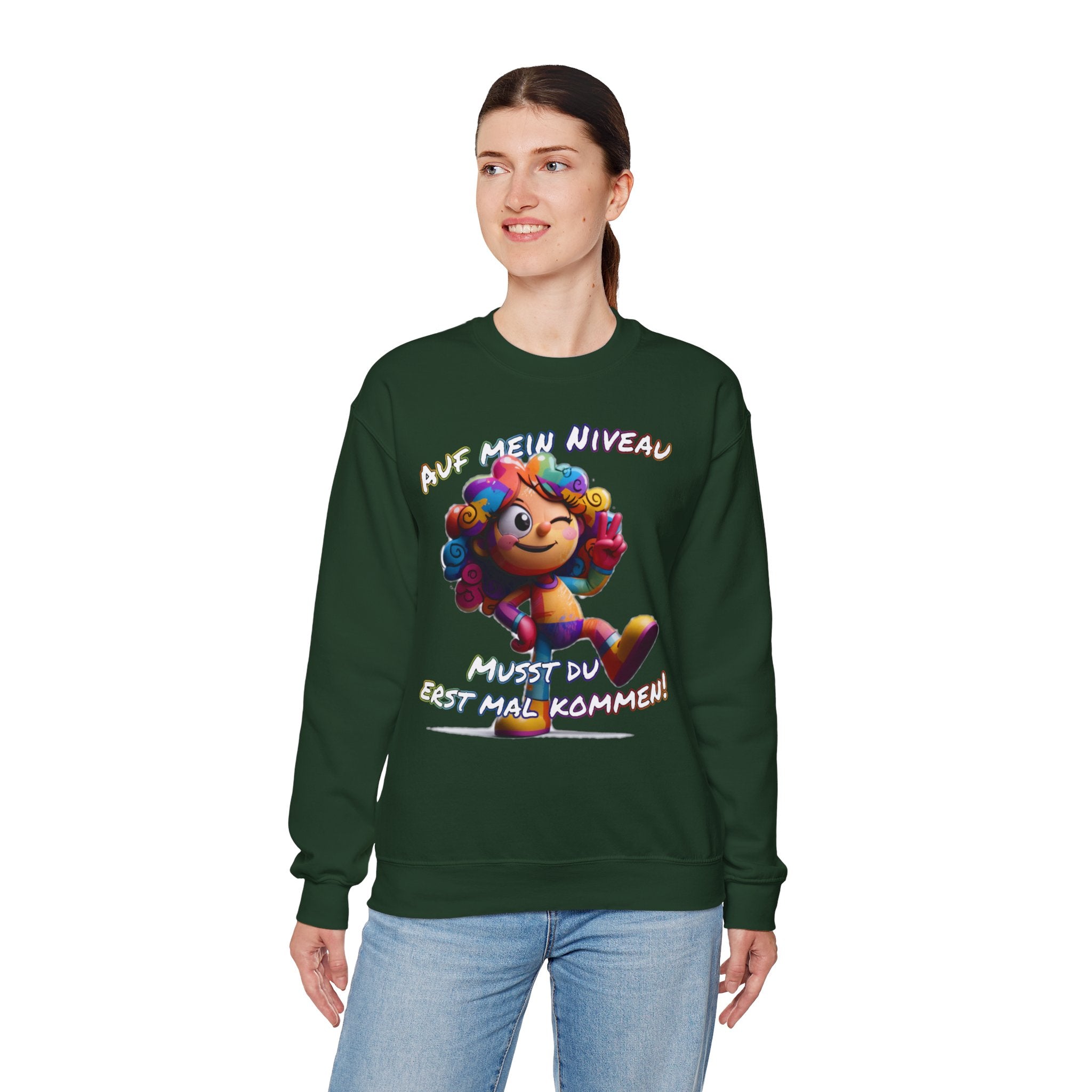 „Auf mein Niveau musst du erst mal kommen!“ Sweatshirt | Humor | Phönix-Potsdam®