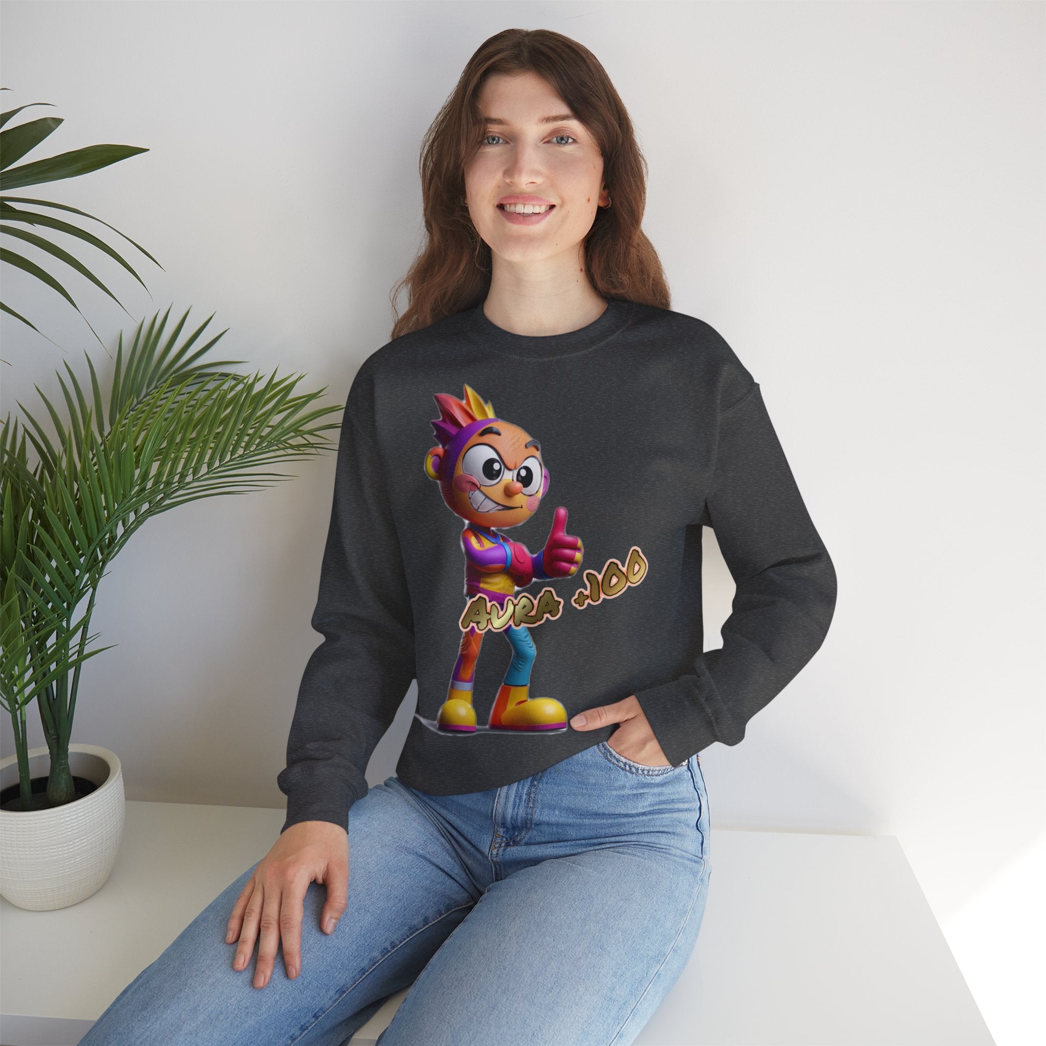 Sweatshirt „Aura +100“ | Humor | Phönix-Potsdam®