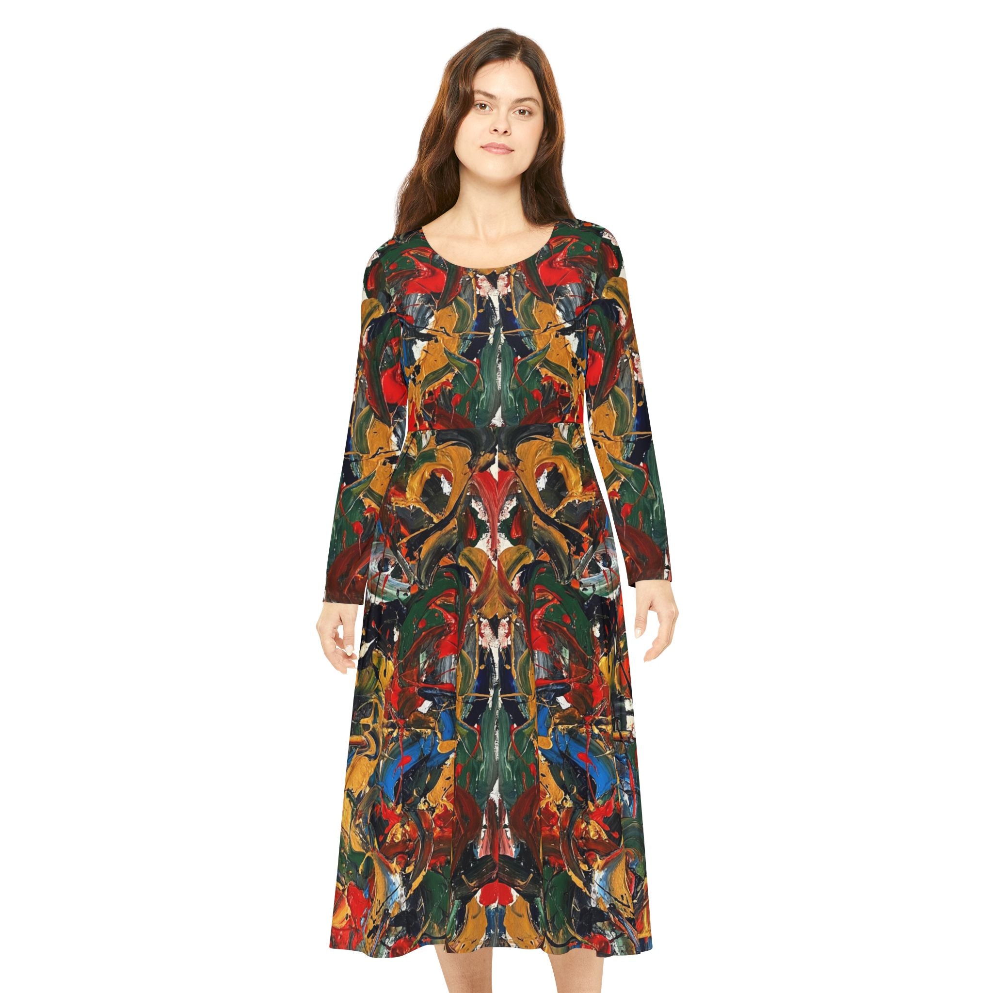 Vintage Swingkleid | Bemustert | Allover-Print | Phönix-Potsdam®