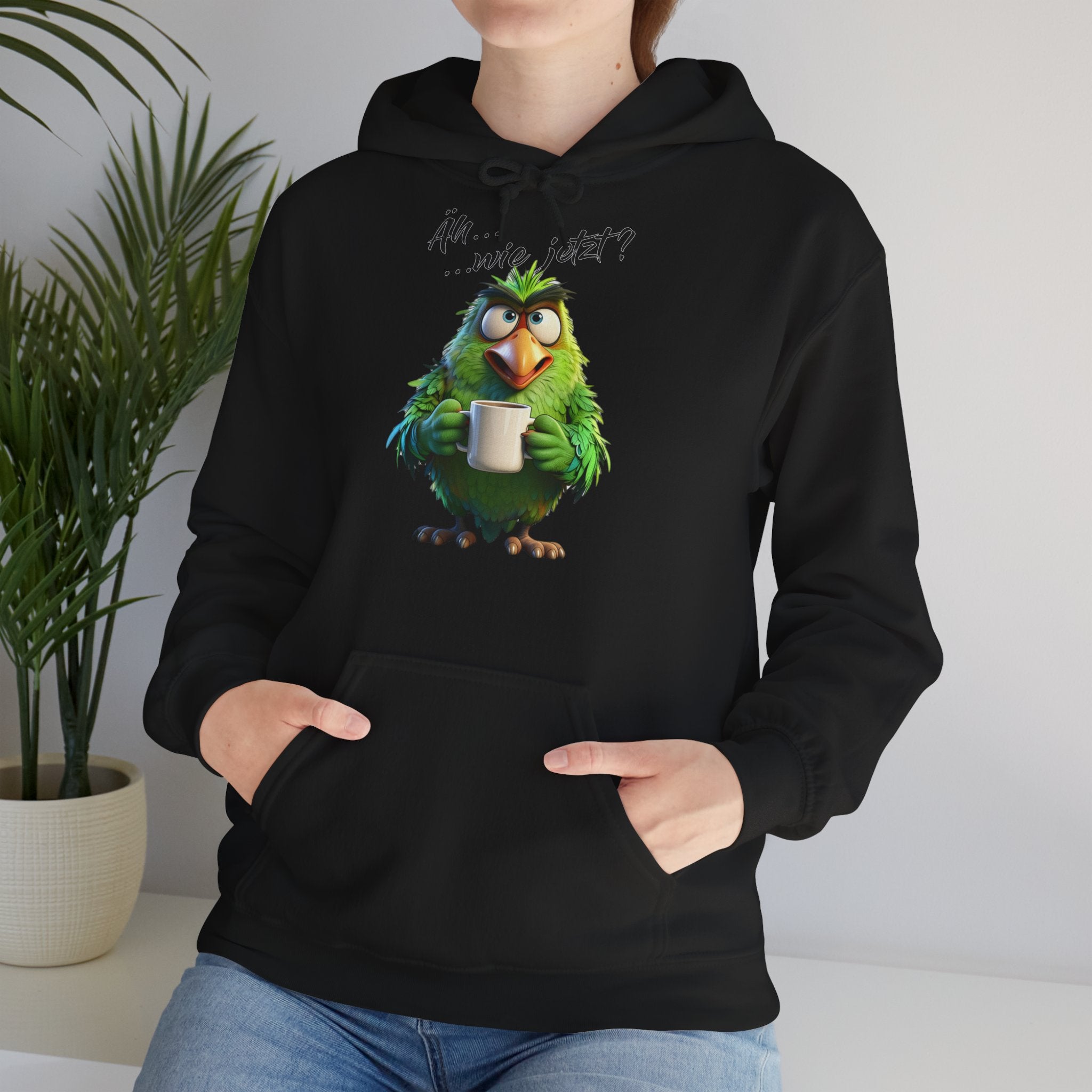 Papagei „Äh...wie jetzt?“ Hoodie | Humor | Phönix-Potsdam®