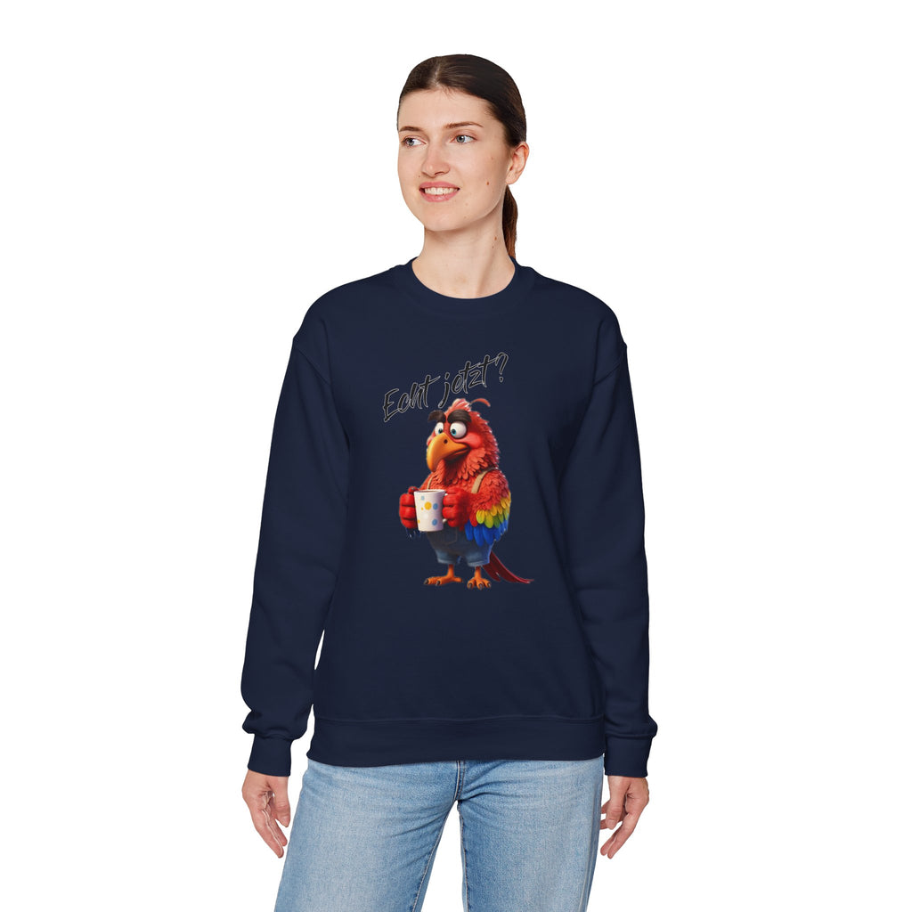 Papagei „Echt jetzt?“ Sweatshirt | Humor | Phönix-Potsdam®
