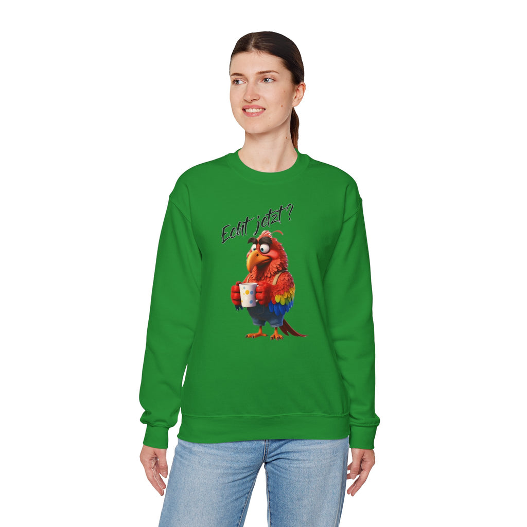 Papagei „Echt jetzt?“ Sweatshirt | Humor | Phönix-Potsdam®