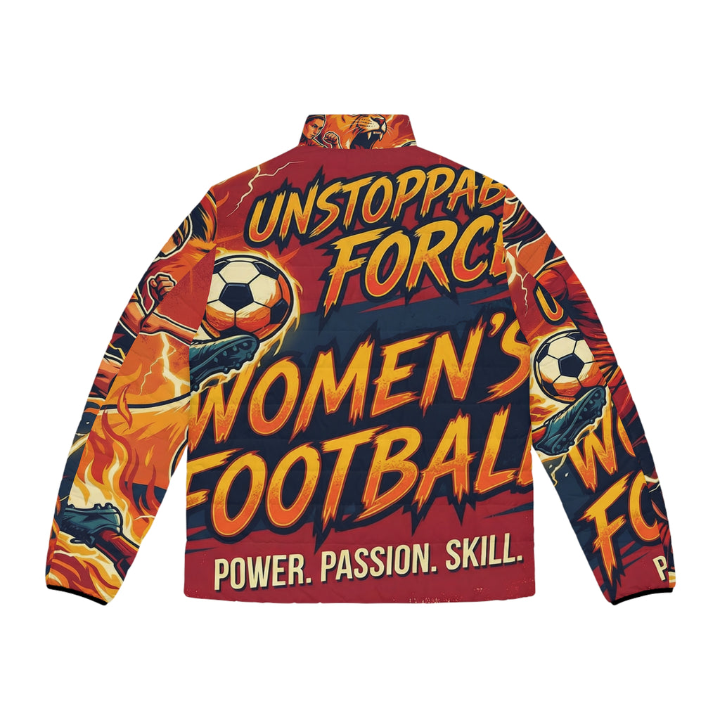 Männer Steppjacke – "Unstoppable Force" | Women's Football | All-Over-Print | Phönix-Potsdam®