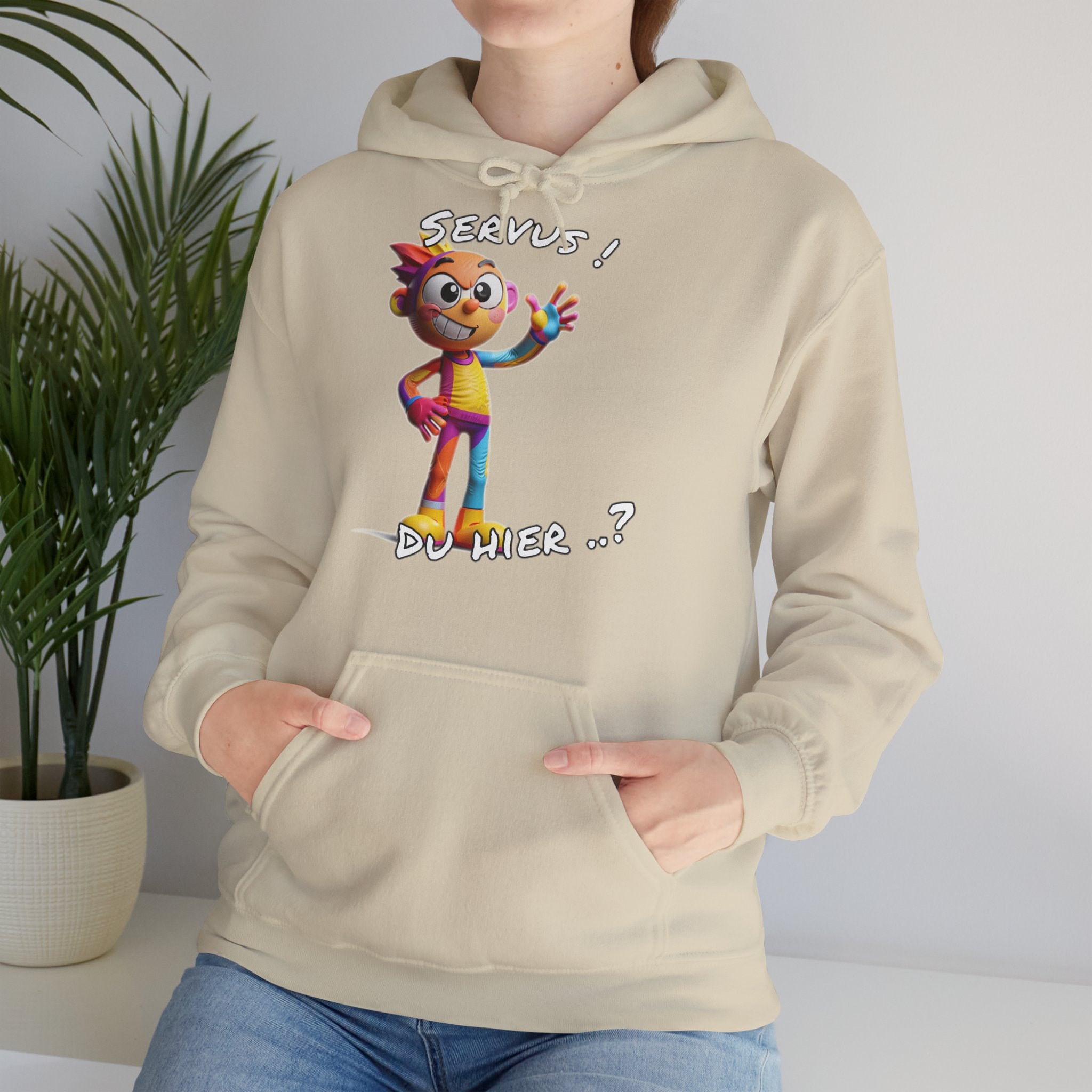 Hoodie „Servus! Du hier..?“ | Humor | Phönix-Potsdam®