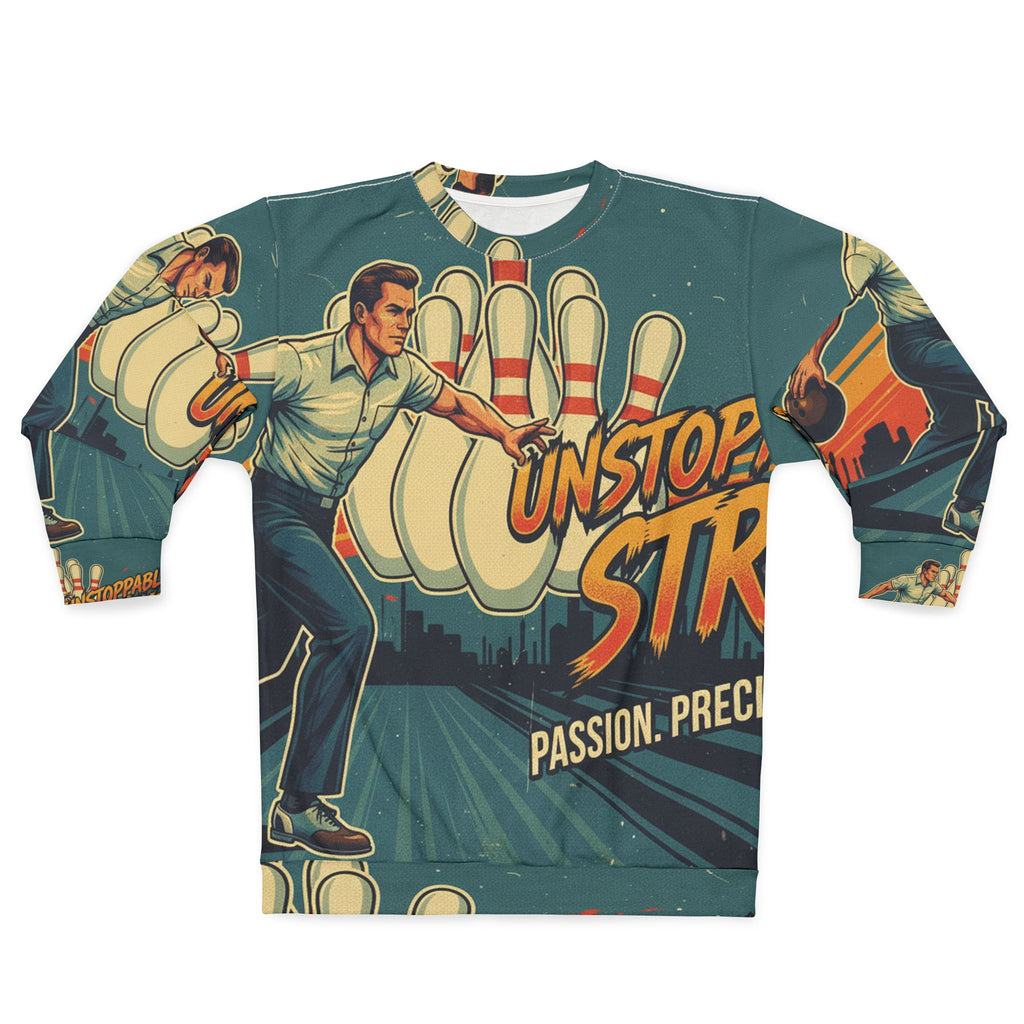 Bowling Sweatshirt – "Unstoppable Strike" | All-Over-Print | Phönix-Potsdam®