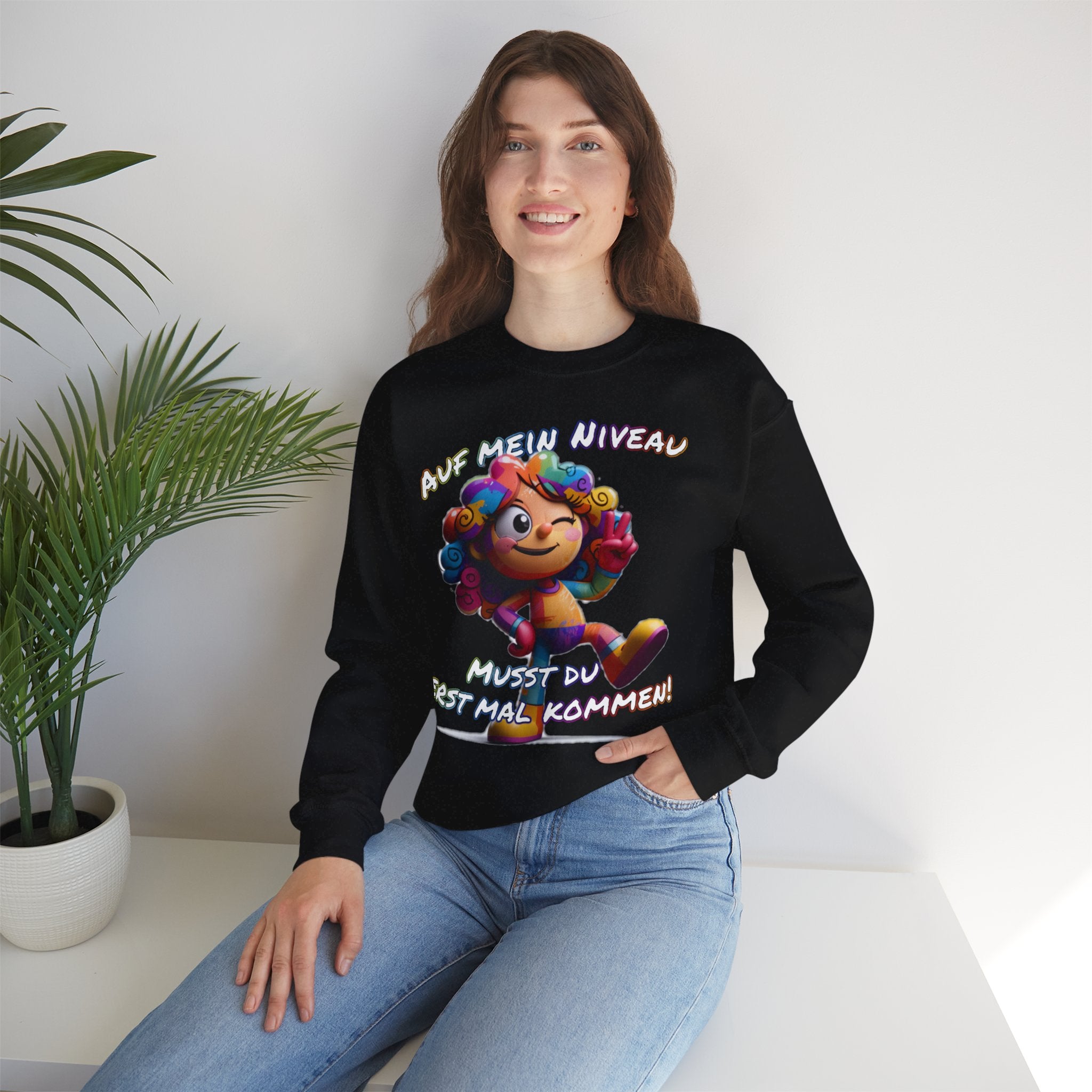 „Auf mein Niveau musst du erst mal kommen!“ Sweatshirt | Humor | Phönix-Potsdam®