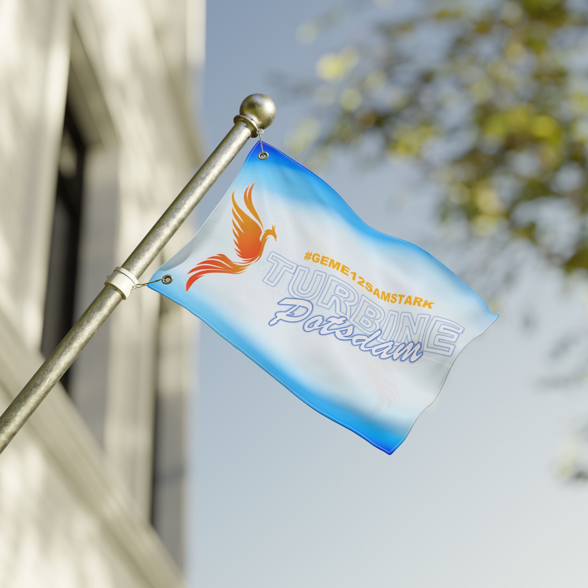 Hausflagge „Turbine Potsdam" #GEME12SAMSTARK | Fan | Phönix-Potsdam®