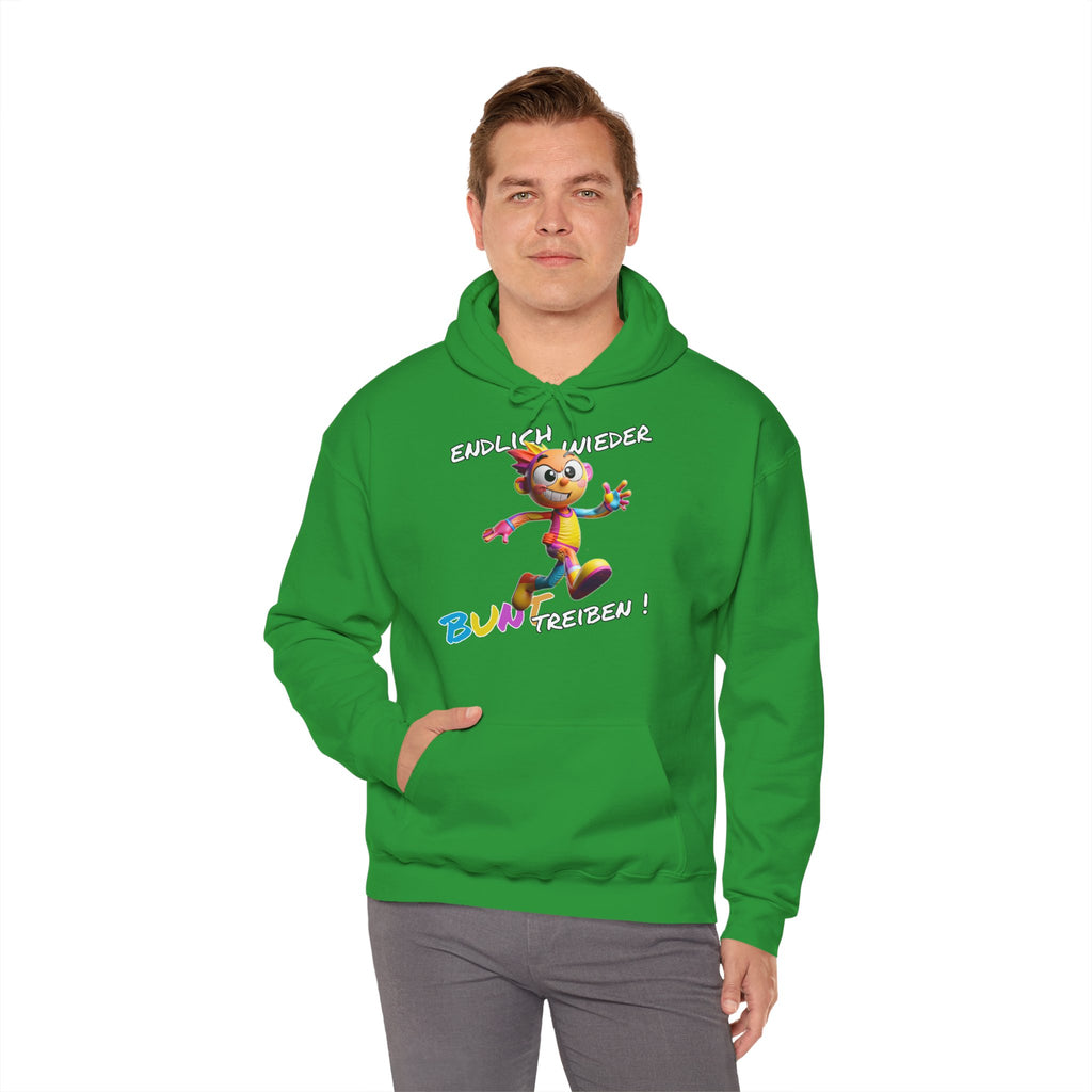 Hoodie „Endlich wieder BUNT treiben!“ | Humor | Phönix-Potsdam®