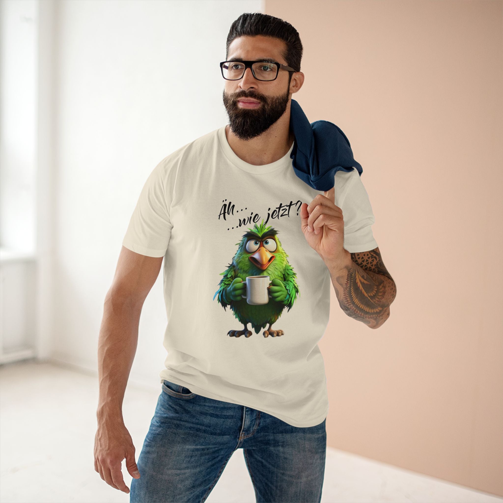 Papagei „Äh...wie jetzt?“ T-Shirt | Humor | Phönix-Potsdam®
