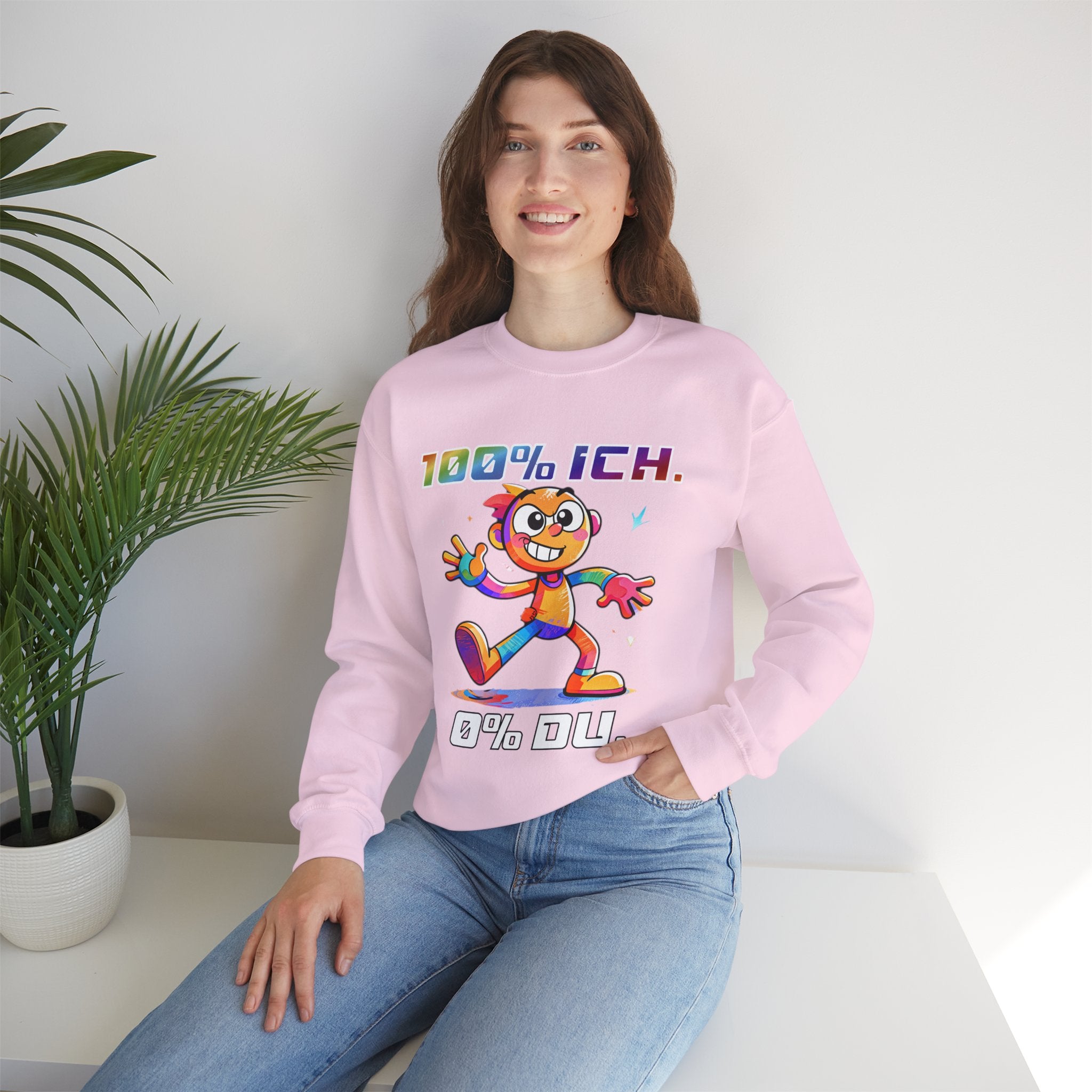Sweatshirt „100 % ICH – 0 % DU“ | Humor | Phönix-Potsdam®