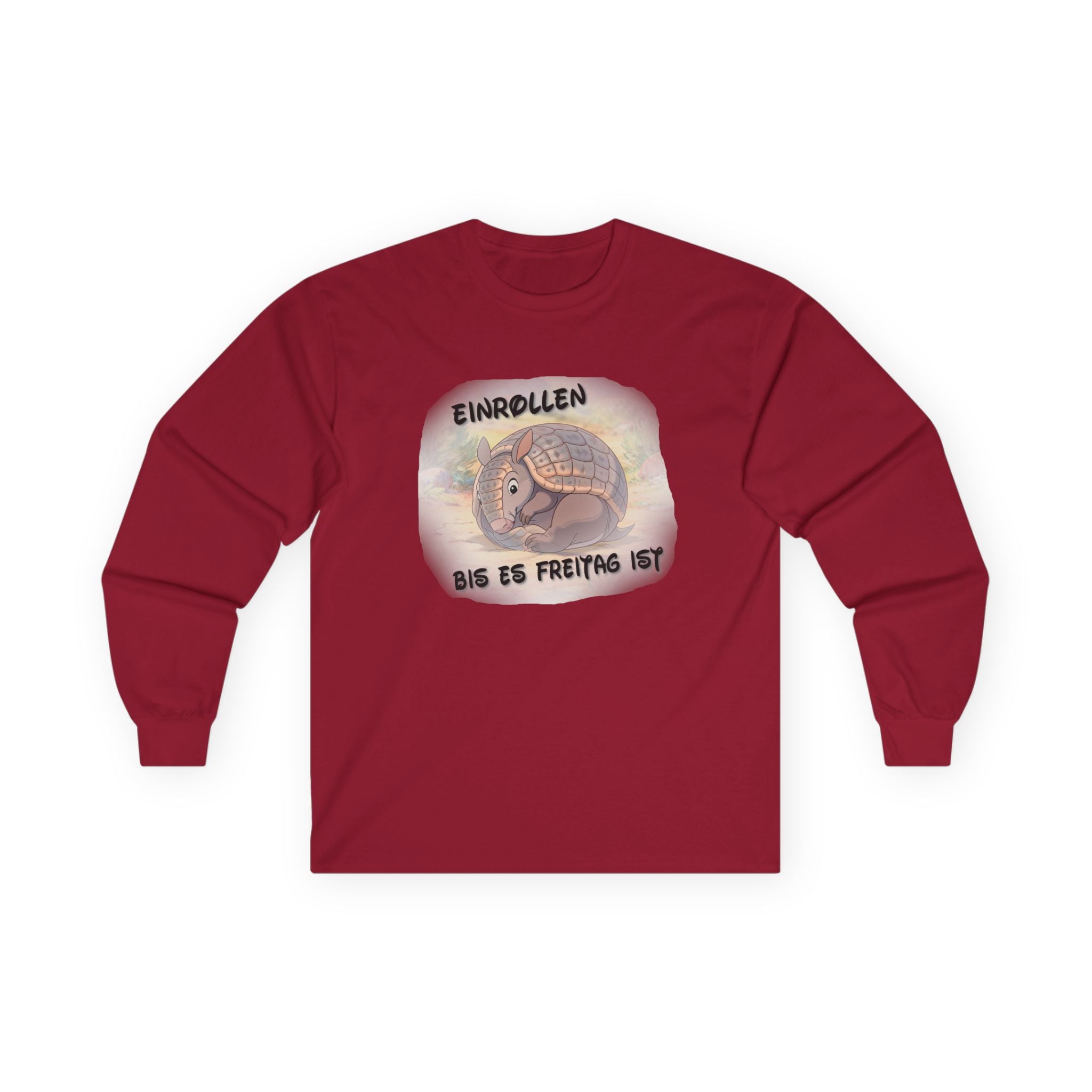 Gürteltier „Einrollen bis es Freitag ist“ Langarmshirt | Phönix-Potsdam®