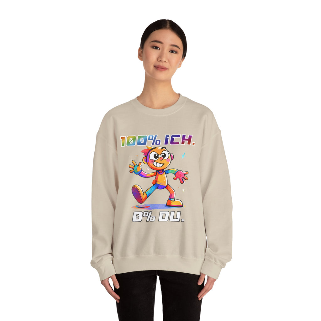Sweatshirt „100 % ICH – 0 % DU“ | Humor | Phönix-Potsdam®