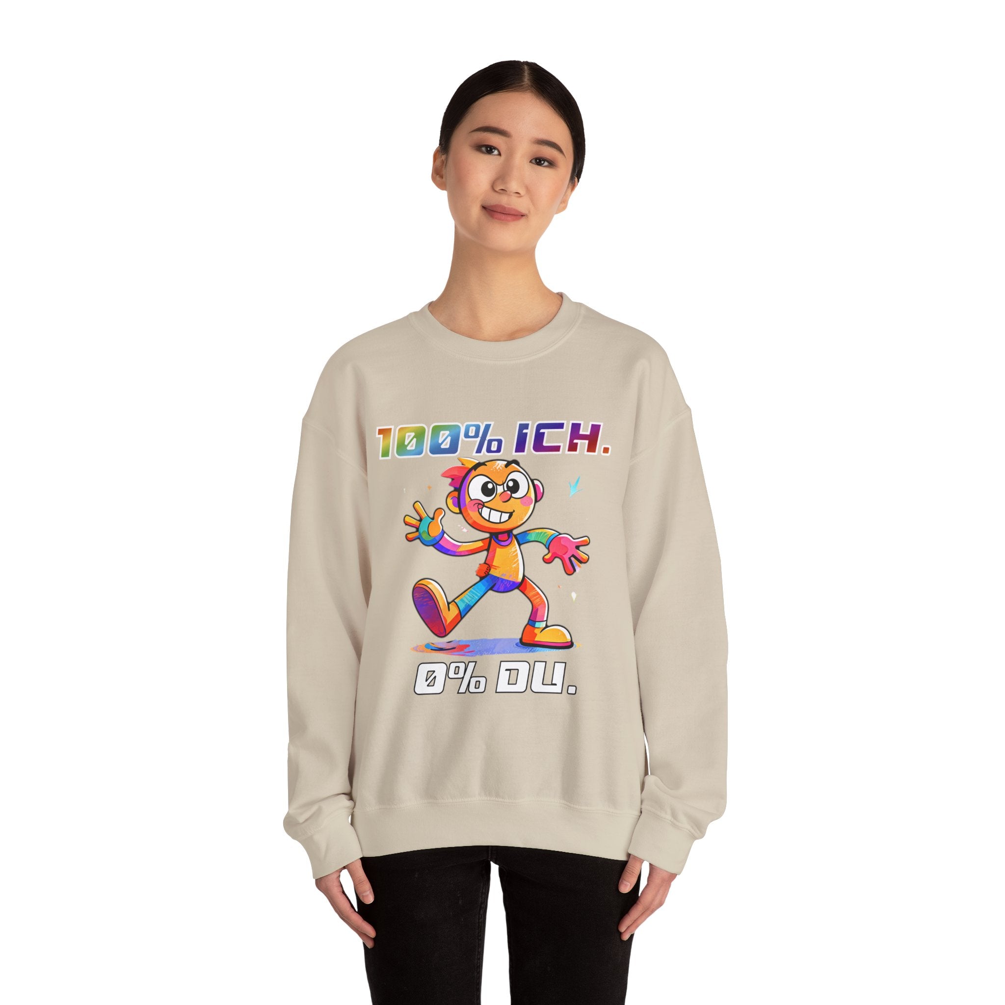 Sweatshirt „100 % ICH – 0 % DU“ | Humor | Phönix-Potsdam®