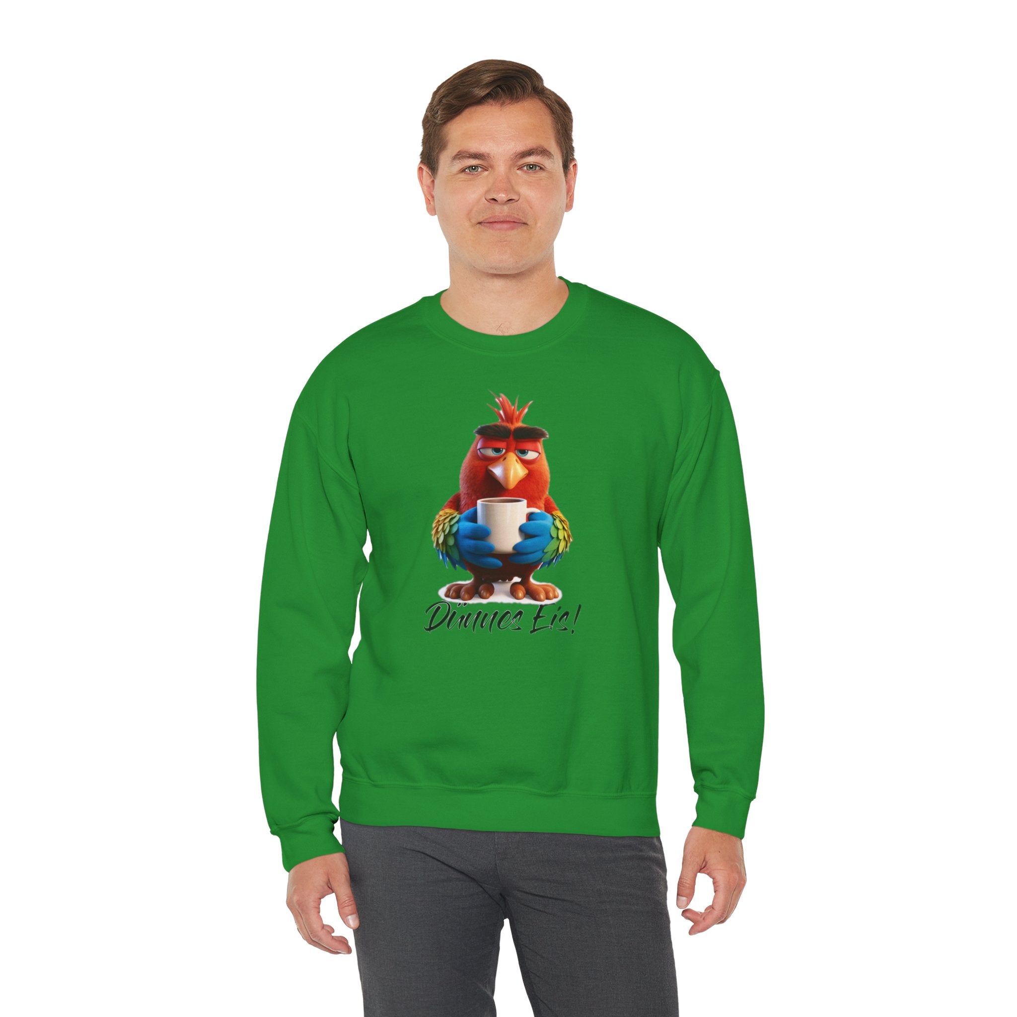 Papagei „Dünnes Eis!“ Sweatshirt | Humor | Phönix-Potsdam®