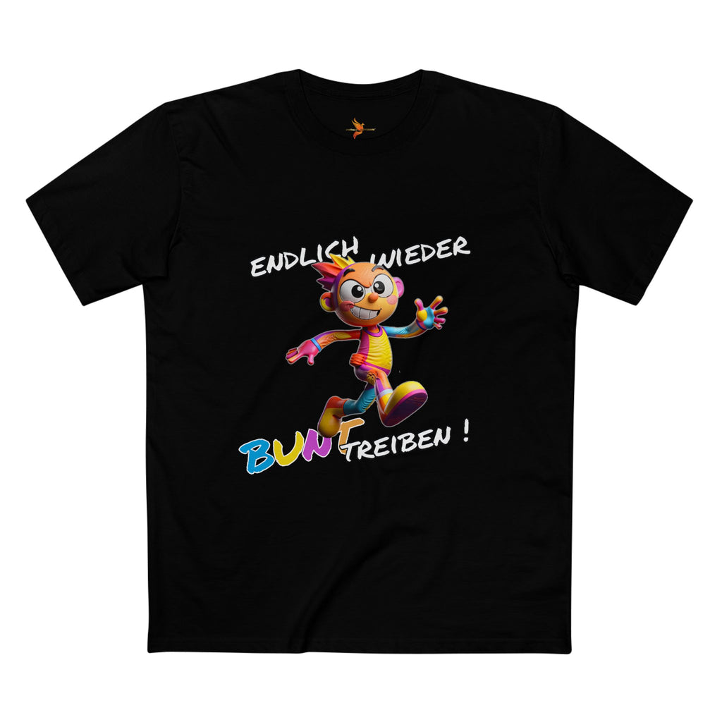 T-Shirt „Endlich wieder BUNT treiben!“ | Humor | Phönix-Potsdam®