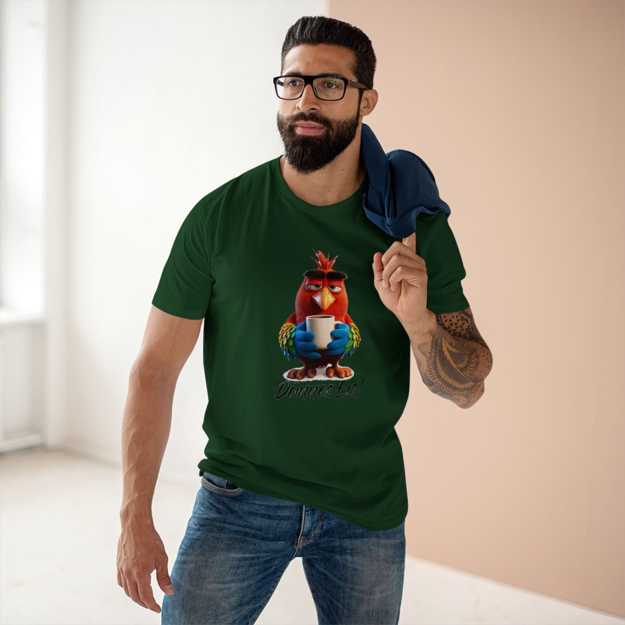 Papagei „Dünnes Eis!“ T-Shirt | Humor | Phönix-Potsdam®