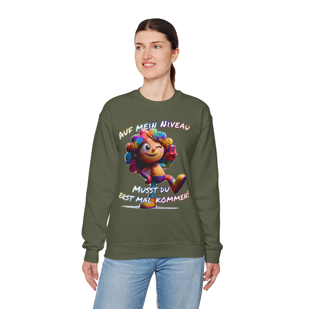 „Auf mein Niveau musst du erst mal kommen!“ Sweatshirt | Humor | Phönix-Potsdam®