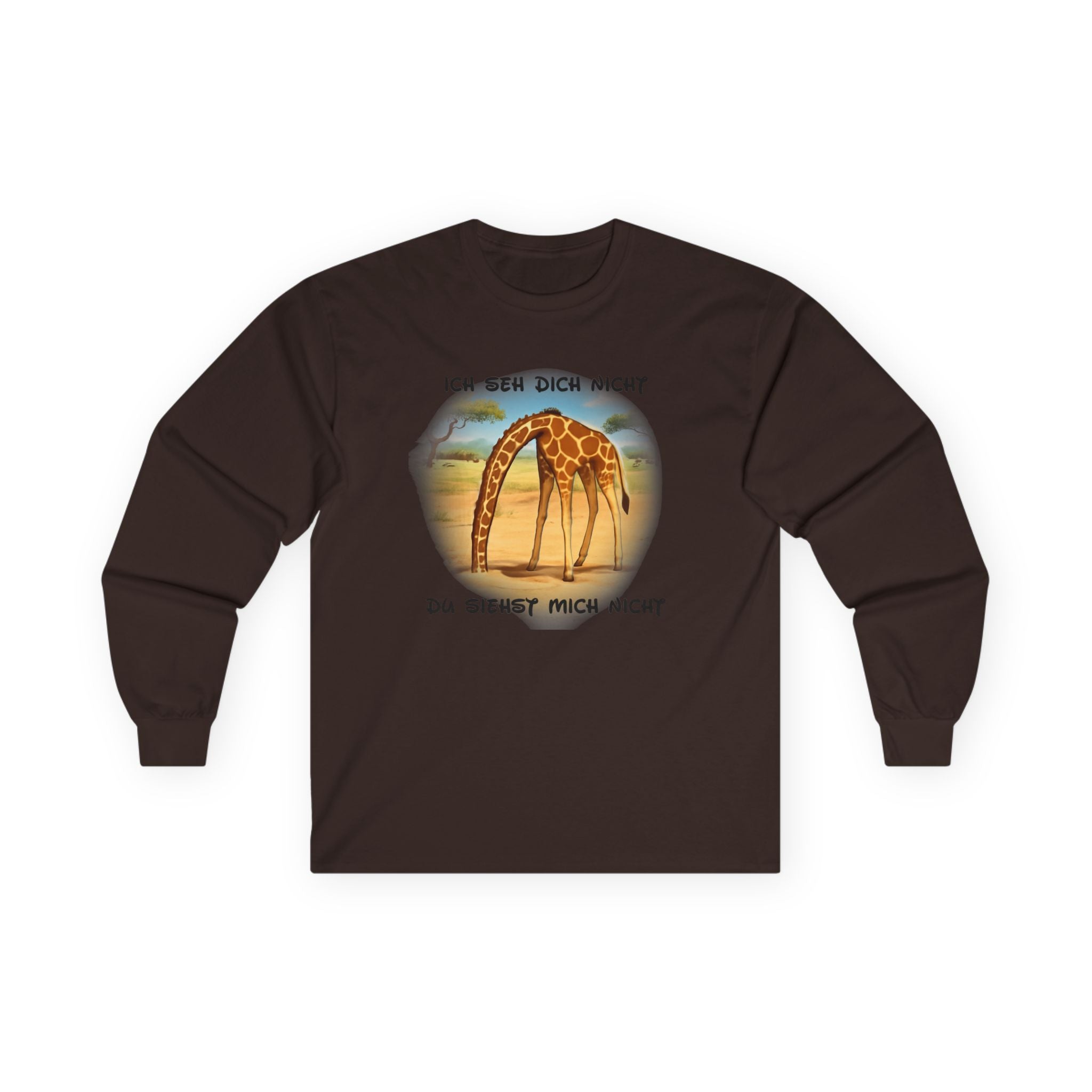 Giraffe Langarmshirt „Ich seh dich nicht“ | Long-Sleeve | Phönix-Potsdam®