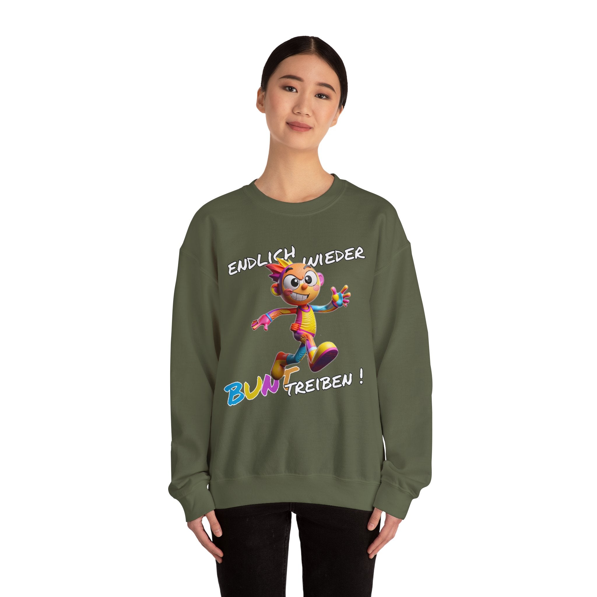 Sweatshirt „Endlich wieder BUNT treiben!“ | Humor | Phönix-Potsdam®