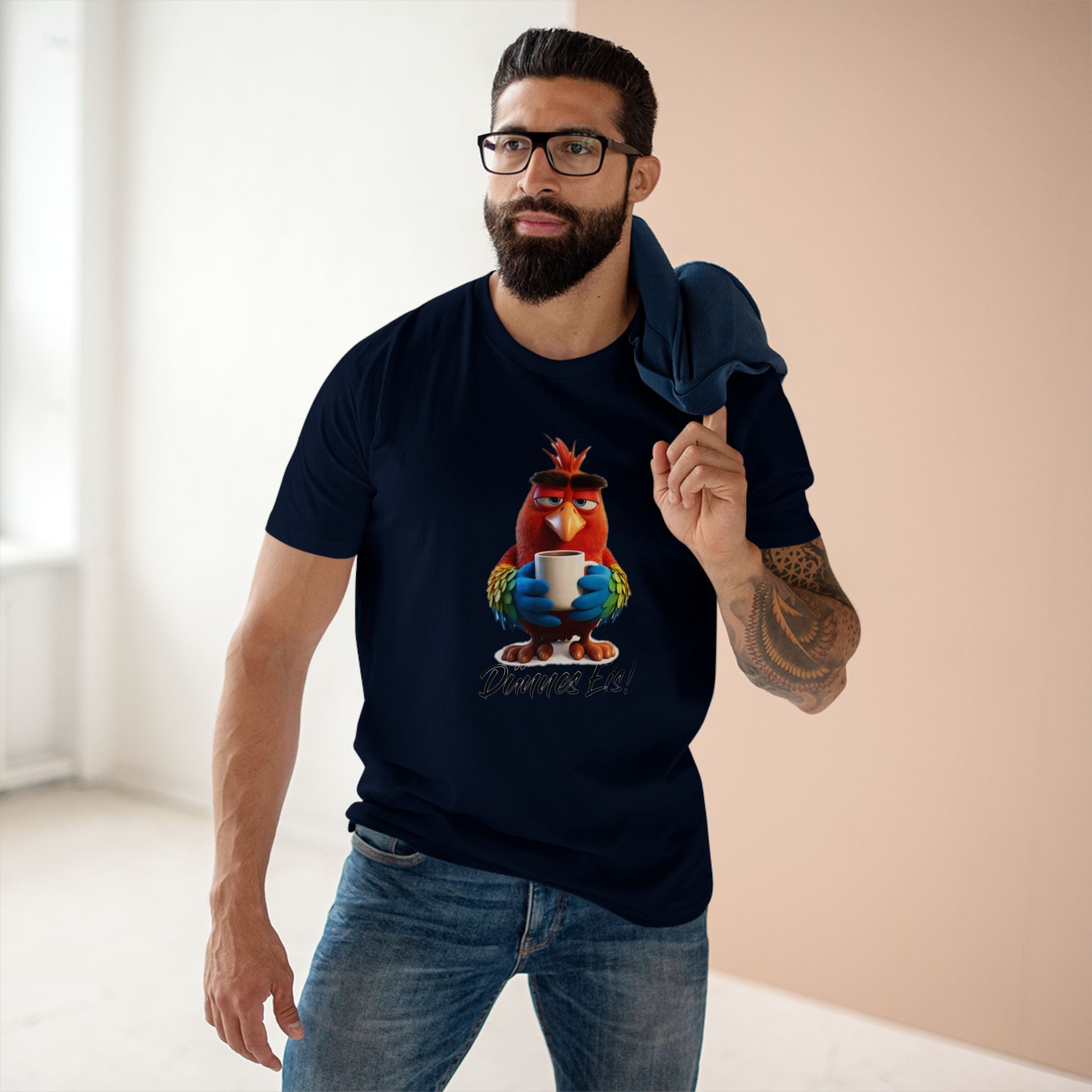 Papagei „Dünnes Eis!“ T-Shirt | Humor | Phönix-Potsdam®