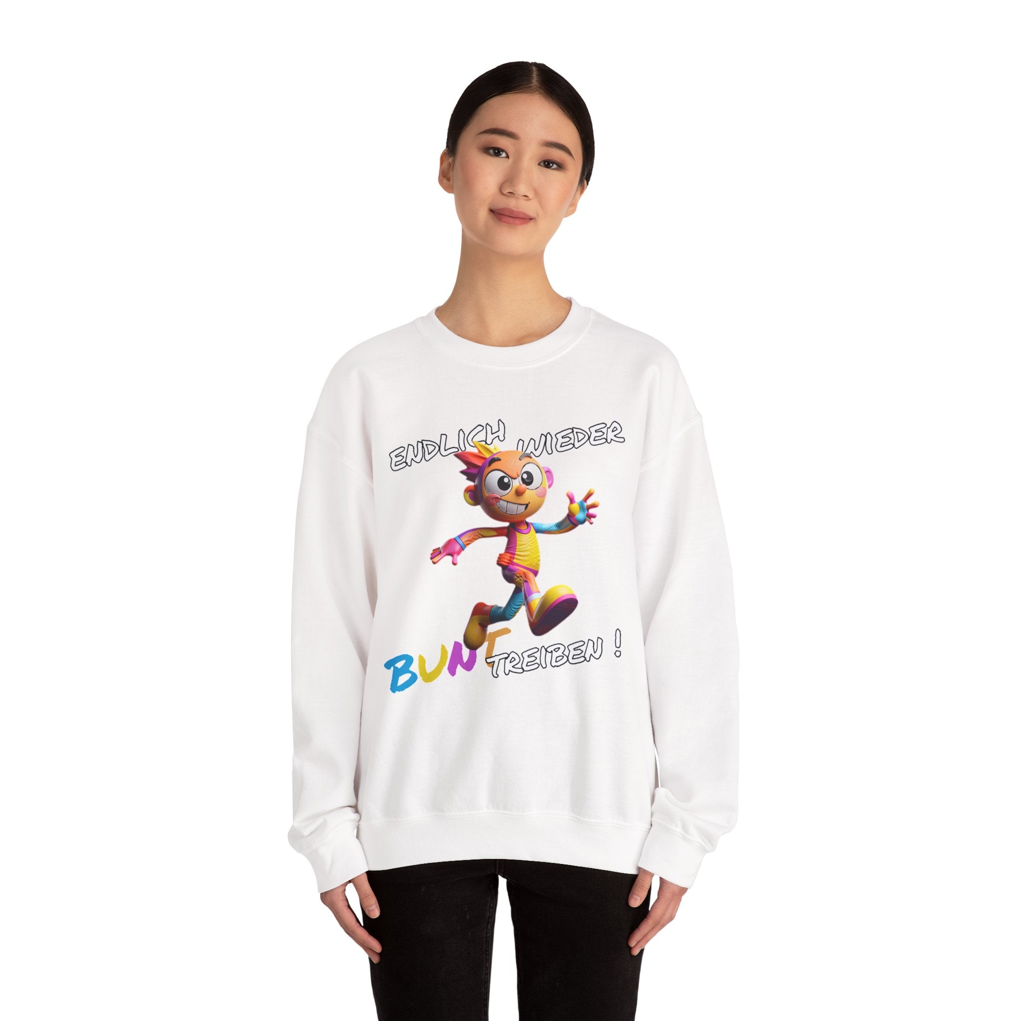 Sweatshirt „Endlich wieder BUNT treiben!“ | Humor | Phönix-Potsdam®