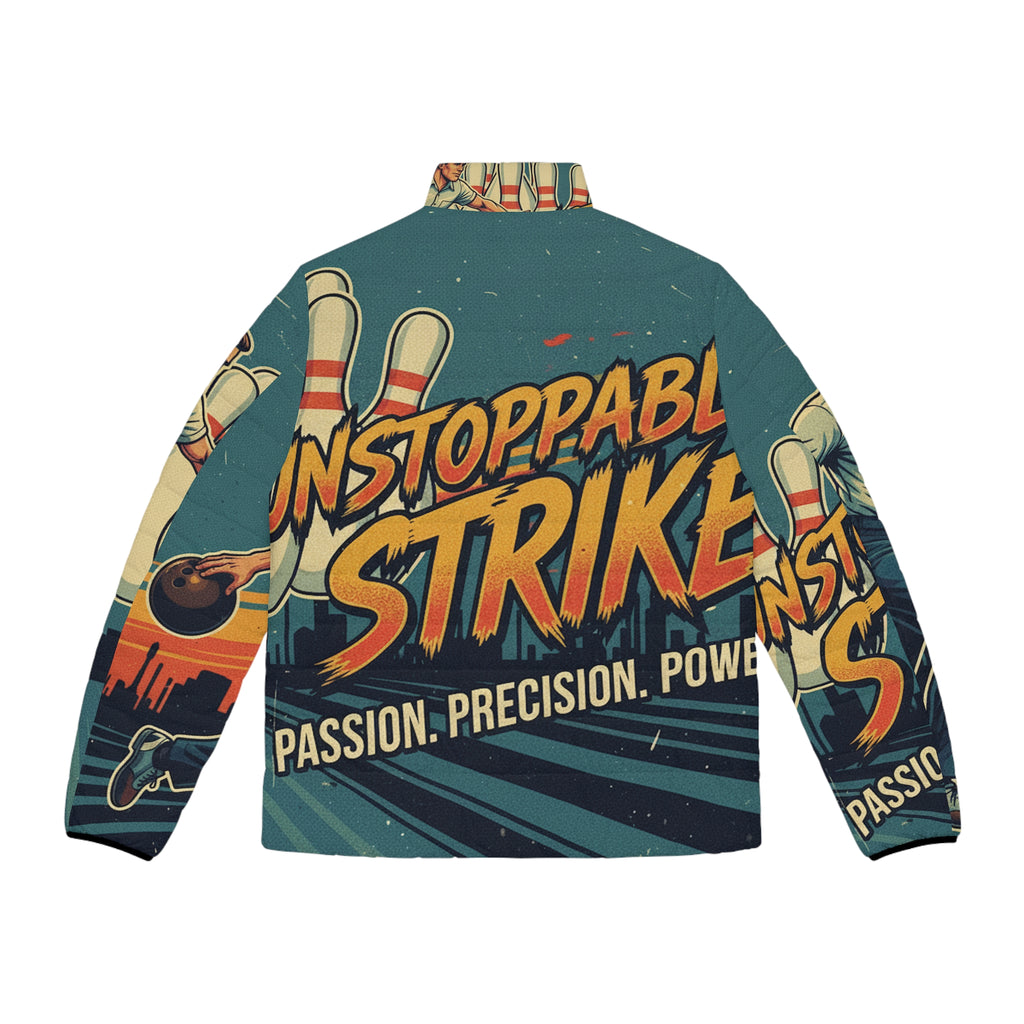 Männer Bowling Steppjacke – "Unstoppable Strike" | All-Over-Print | Phönix-Potsdam®