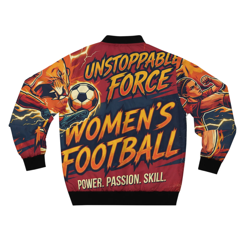 Männer Bomberjacke Frauen Fußball – Unstoppable Force | Regular Fit
