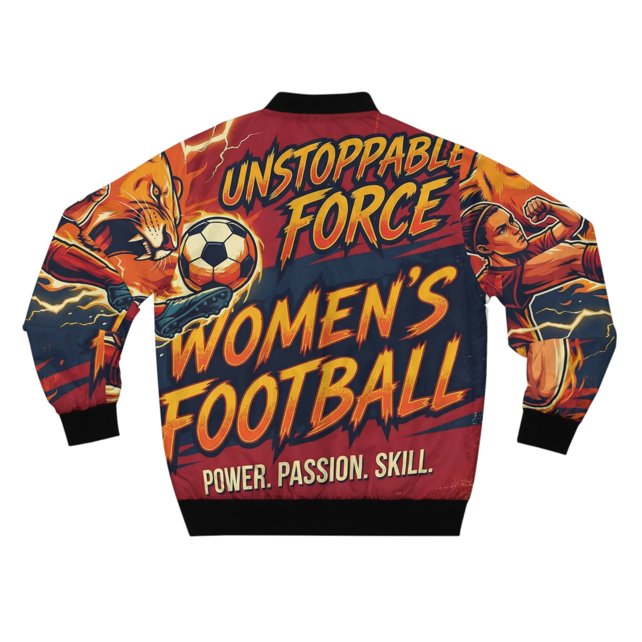 Männer Bomberjacke Frauen Fußball – Unstoppable Force | Regular Fit