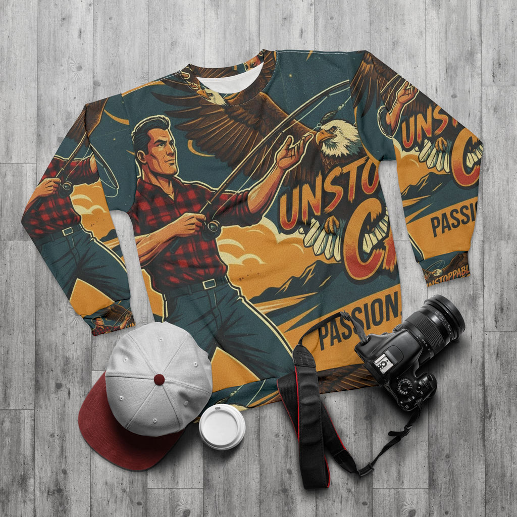 Angel Sweatshirt – "Unstoppable Catch" | All-Over-Print | Phönix-Potsdam®