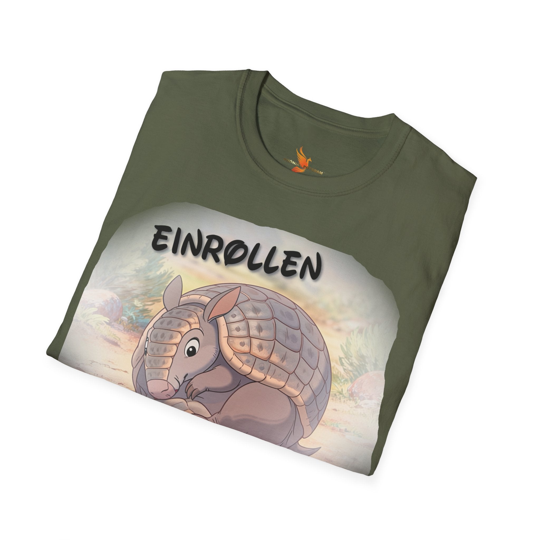 Gürteltier „Einrollen bis es Freitag ist“ T-Shirt | Phönix-Potsdam®