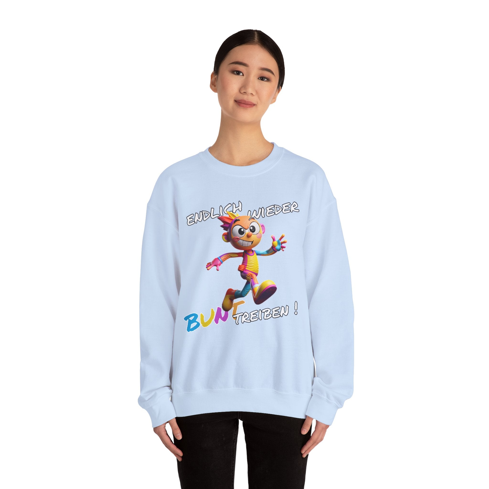 Sweatshirt „Endlich wieder BUNT treiben!“ | Humor | Phönix-Potsdam®
