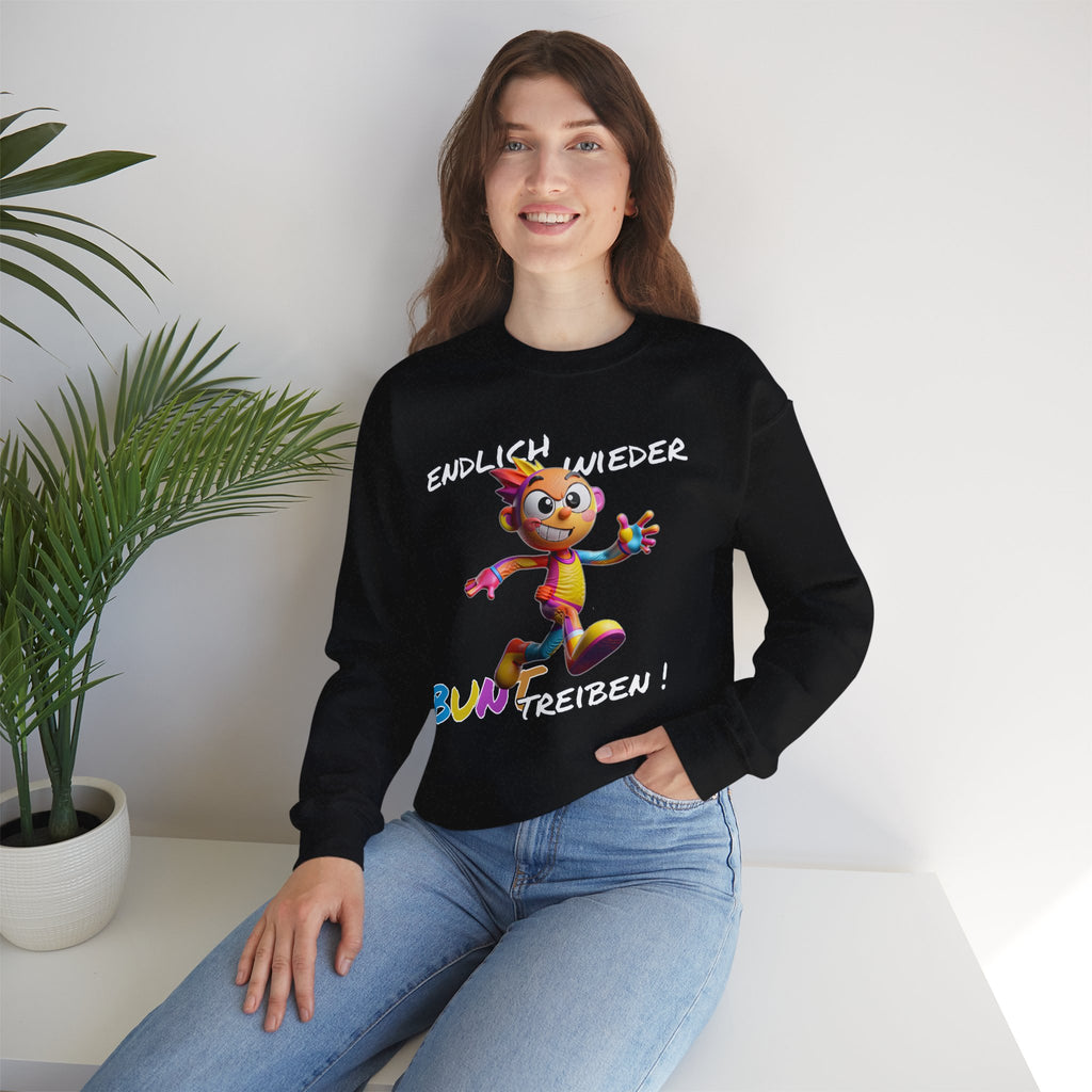 Sweatshirt „Endlich wieder BUNT treiben!“ | Humor | Phönix-Potsdam®