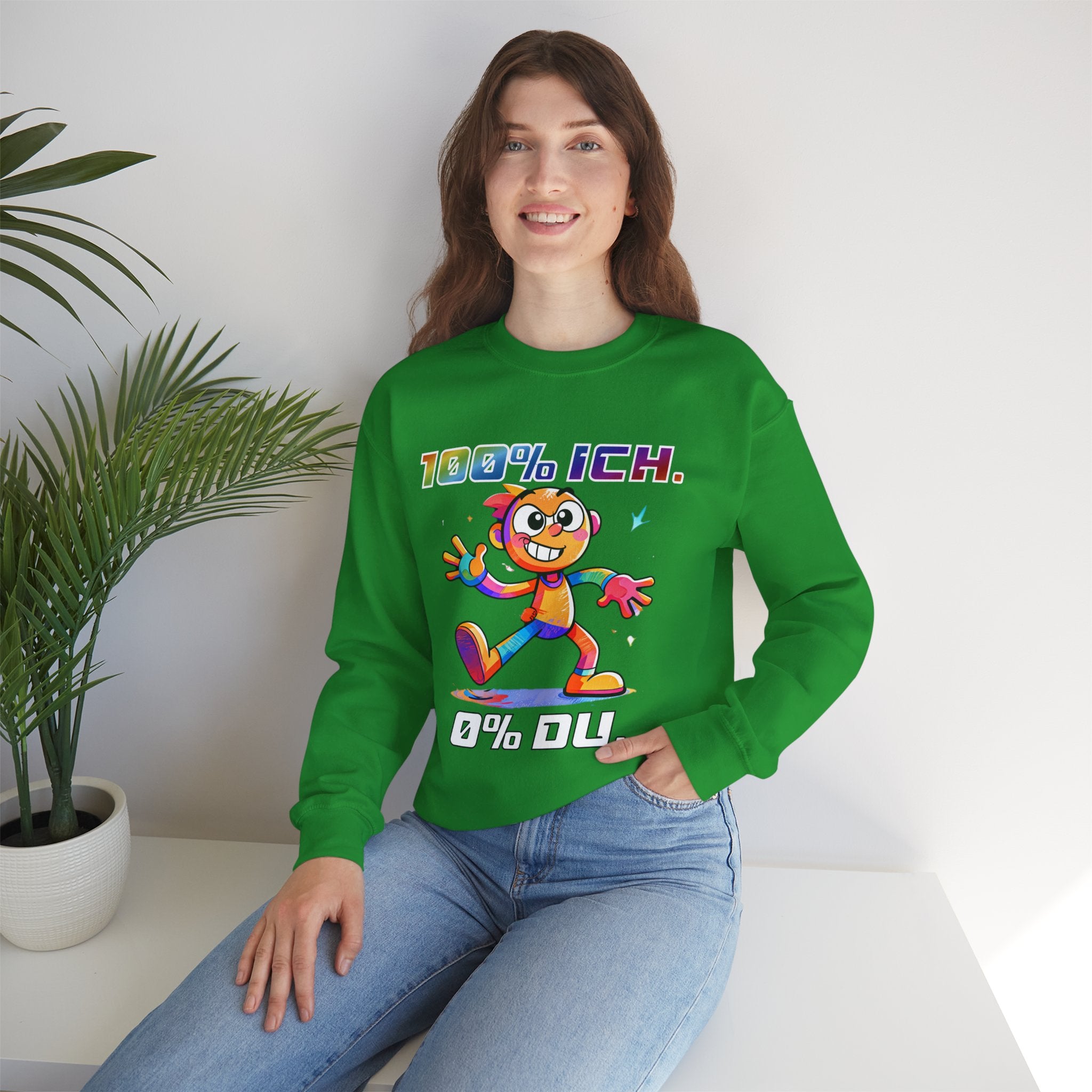 Sweatshirt „100 % ICH – 0 % DU“ | Humor | Phönix-Potsdam®
