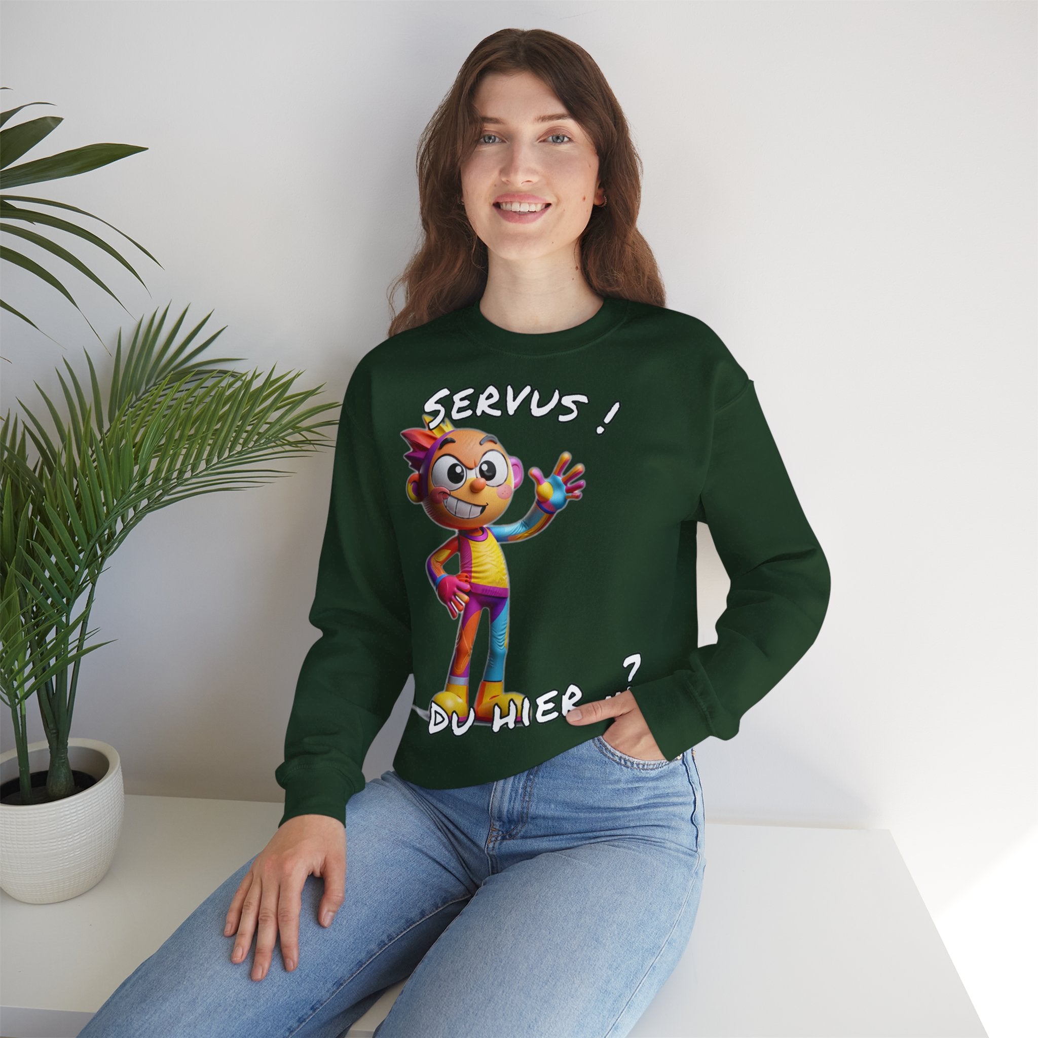 Sweatshirt „Servus! Du hier..?“ | Humor | Phönix-Potsdam®