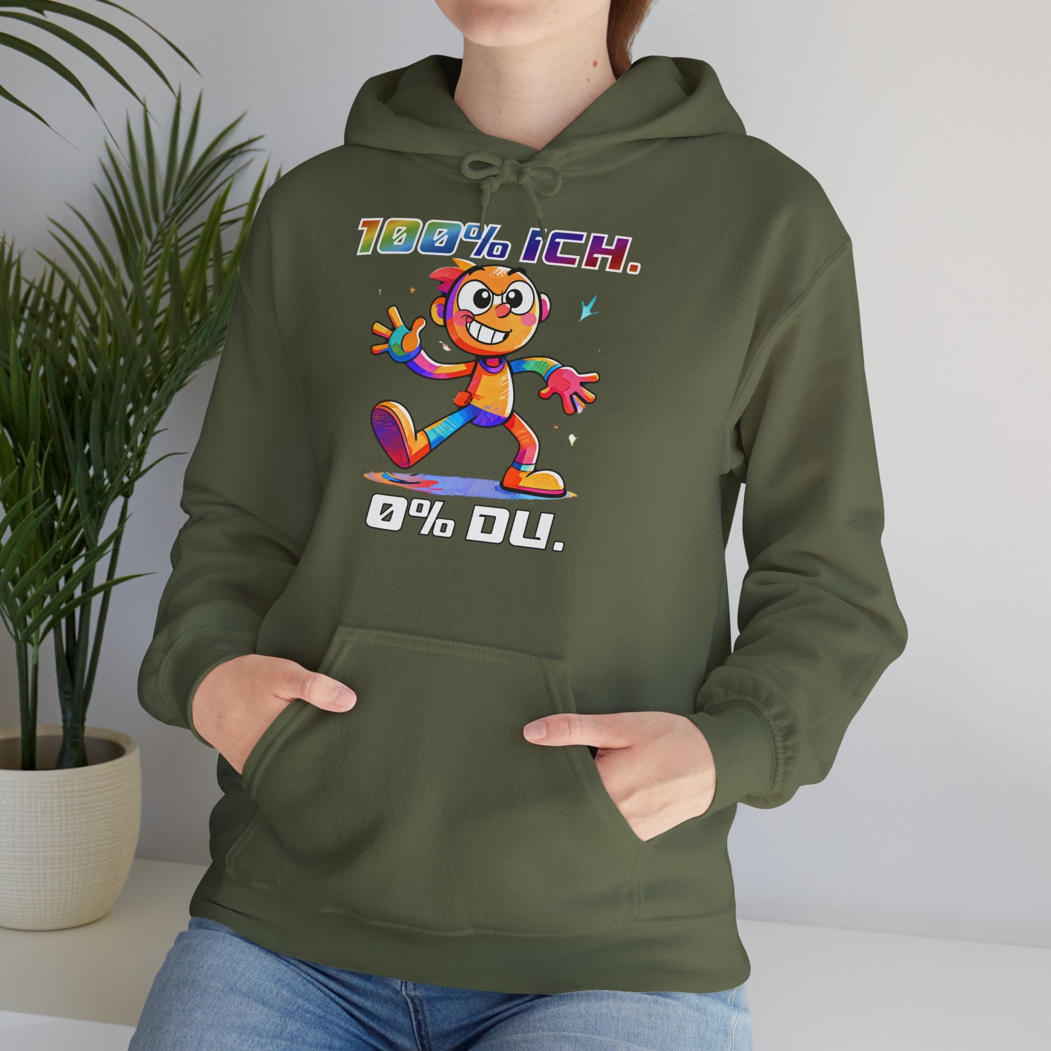 Hoodie „100 % ICH – 0 % DU“ | Humor | Phönix-Potsdam®