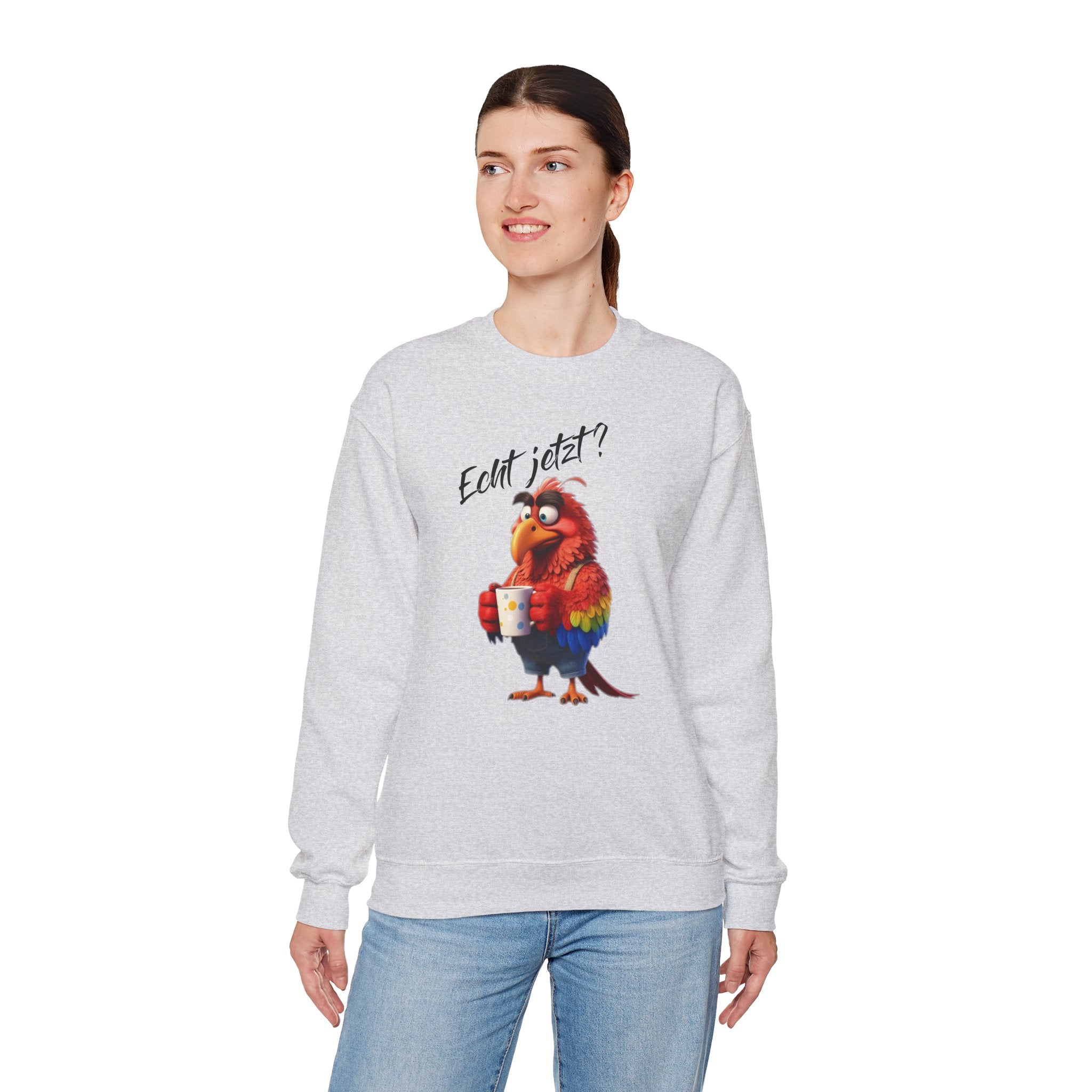 Papagei „Echt jetzt?“ Sweatshirt | Humor | Phönix-Potsdam®